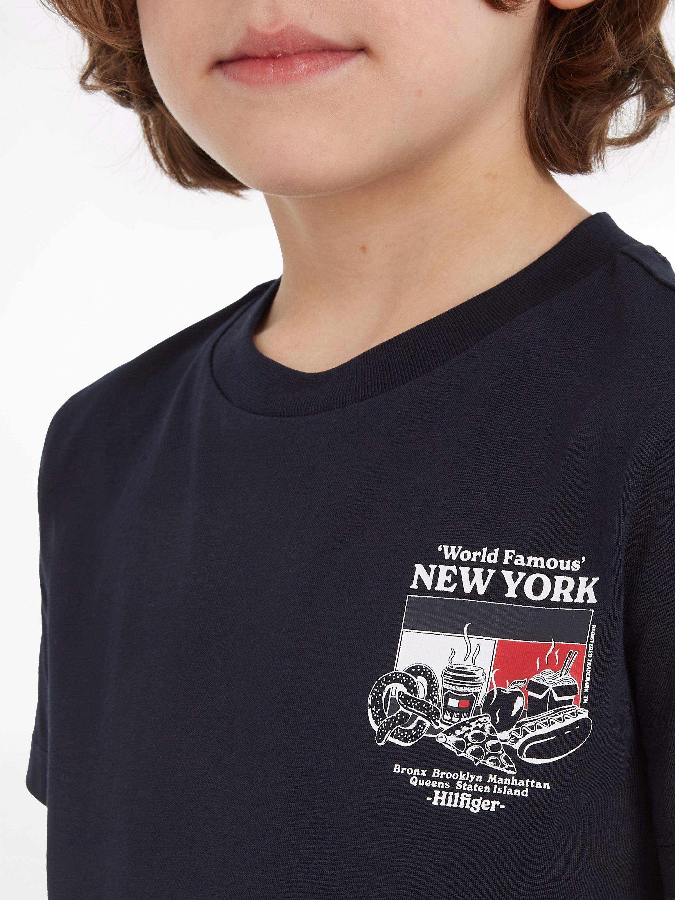 Tommy Hilfiger T-Shirt »FINEST FOOD TEE S/S«, mit großem Print auf der Rückseite