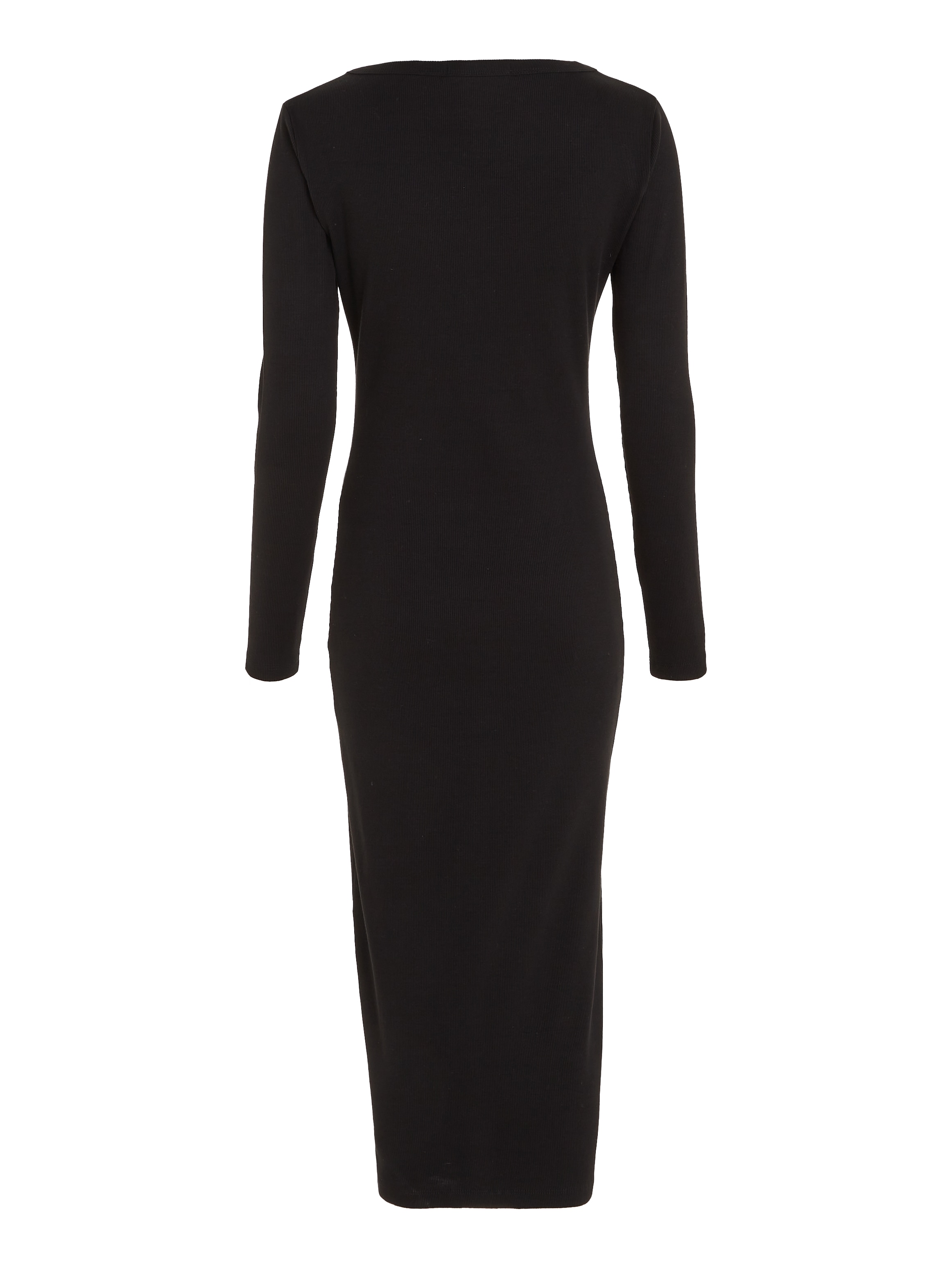 Calvin Klein Jeans Jerseykleid »LABEL LONG SLEEVE RIB DRESS«