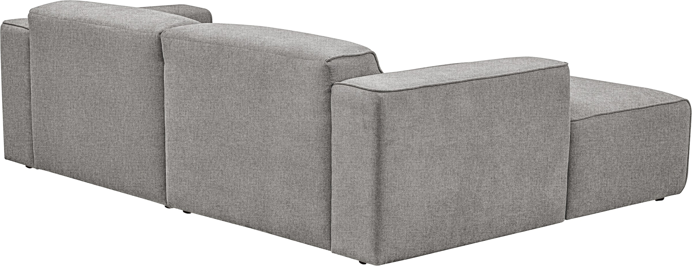 andas Ecksofa »Noord«, mit Kedernaht, Breite 234 cm, Cord, Struktur, Webstoff