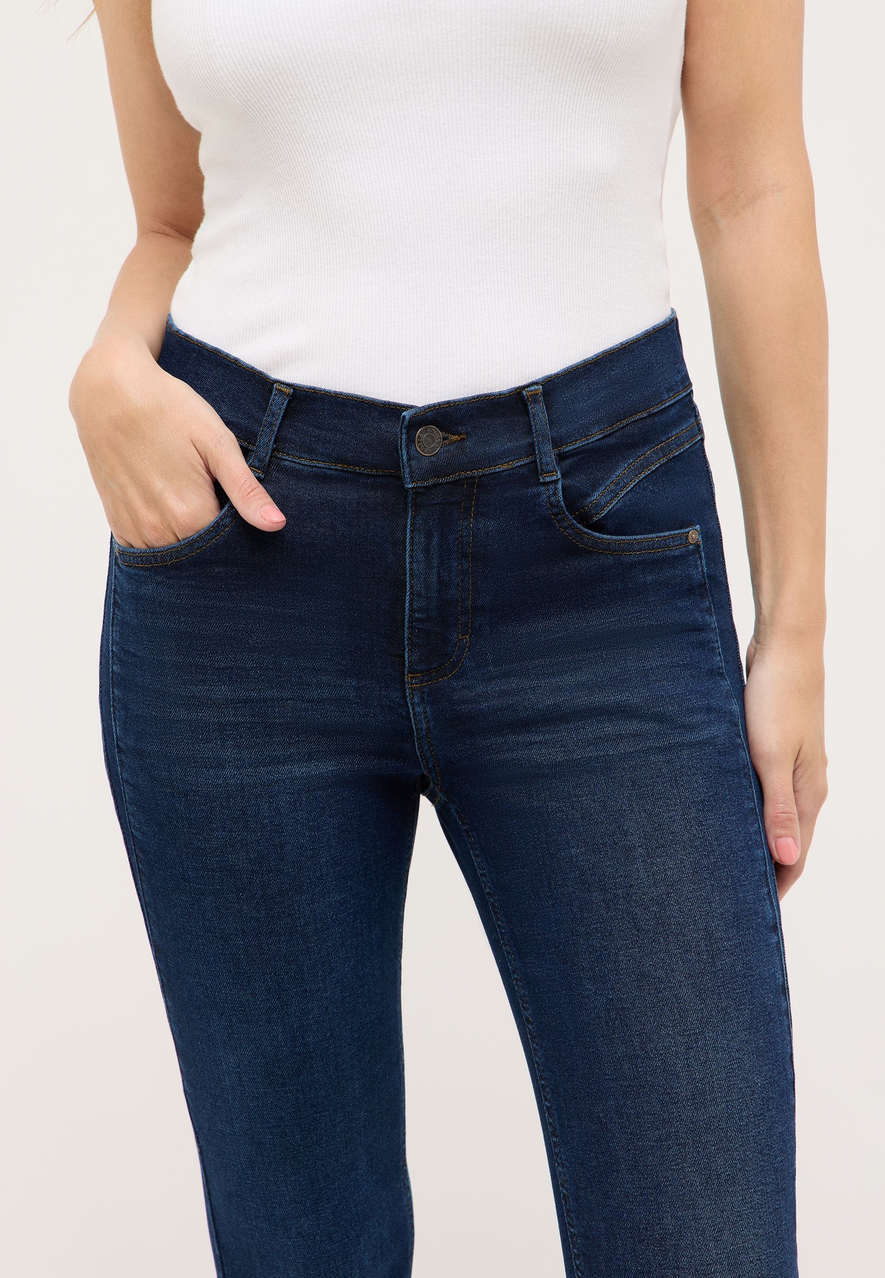 ANGELS 7/8-Jeans »ORNELLA«, mit Used-Waschung