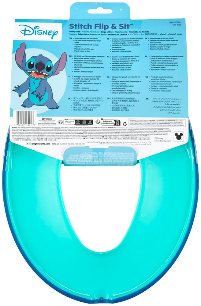 Bright Starts Toilettentrainer »Baby Flip & Sit Toilettensitz Disney Stitch«