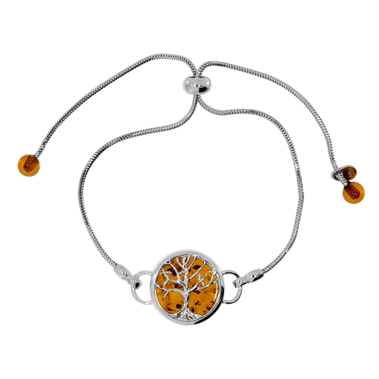 OSTSEE-SCHMUCK Armband »- Lebensbaum 16 mm - Silber 925/000 - Bernstein«