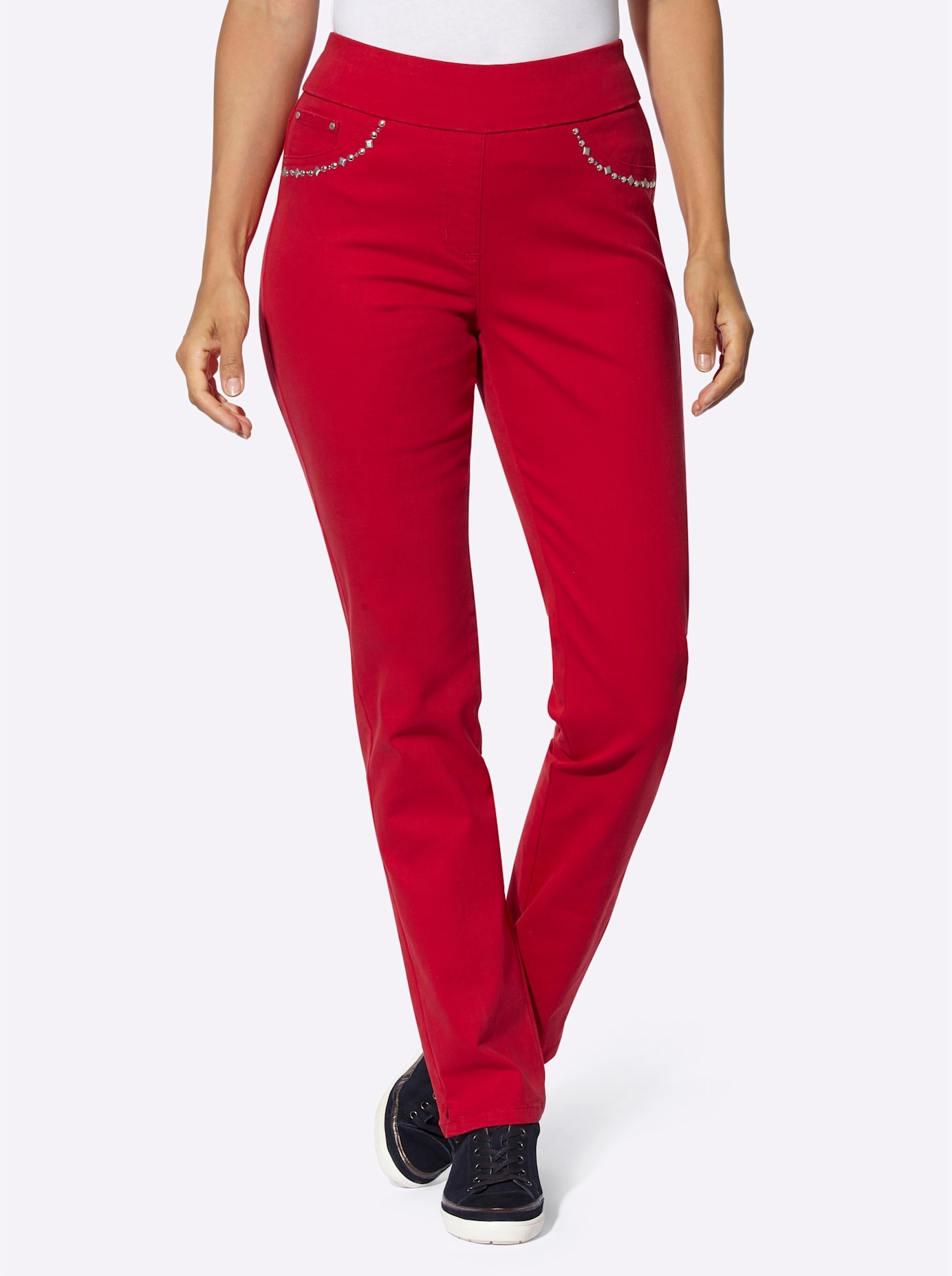 Casual Looks Schlupfjeans, (1 tlg.)