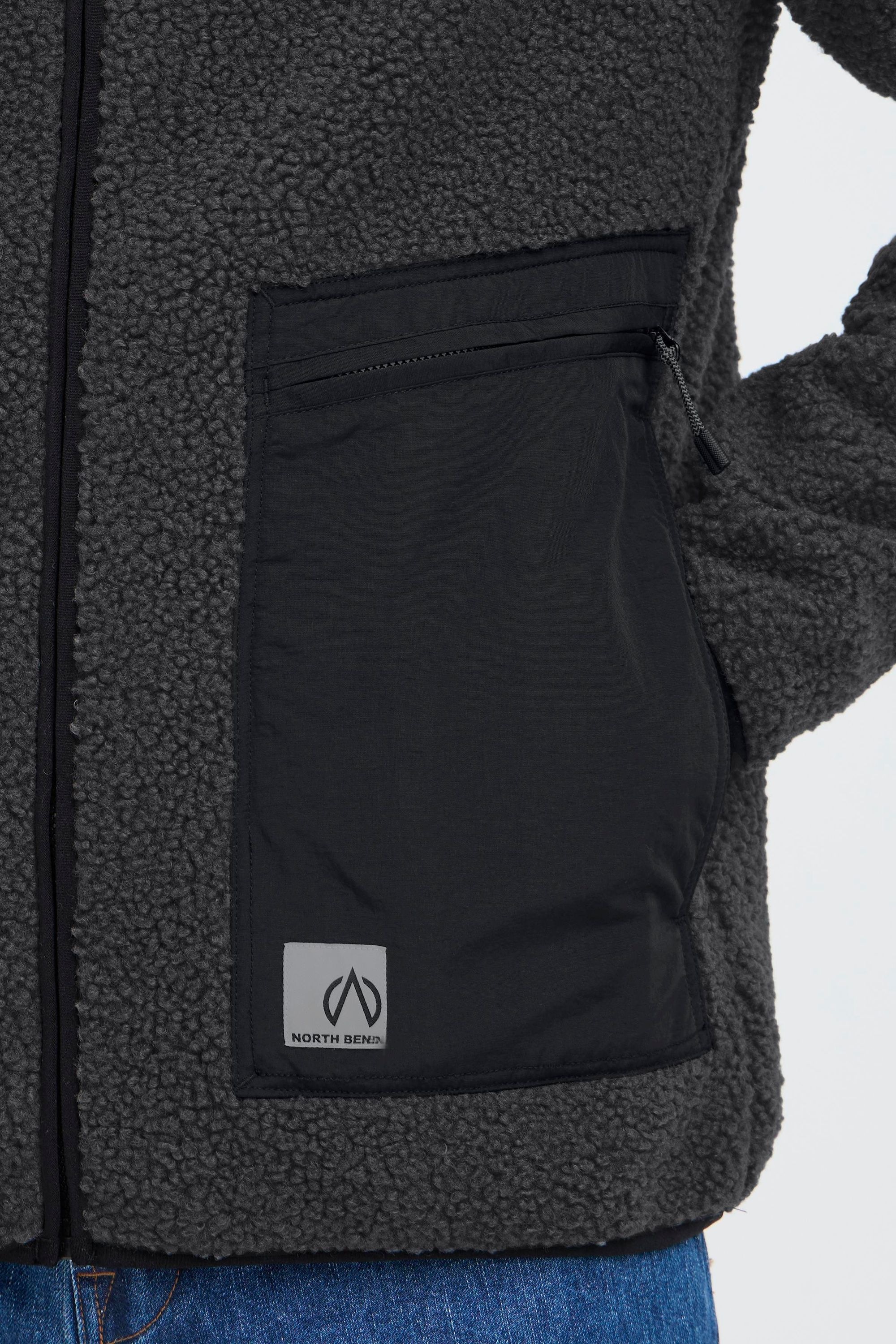 North Bend Plüschjacke »Plüschjacke NBGalonne M Teddy Jacket«