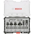 Bosch Professional Fräser-Set, (Set, 6 tlg.), mit 8-mm-Schaft