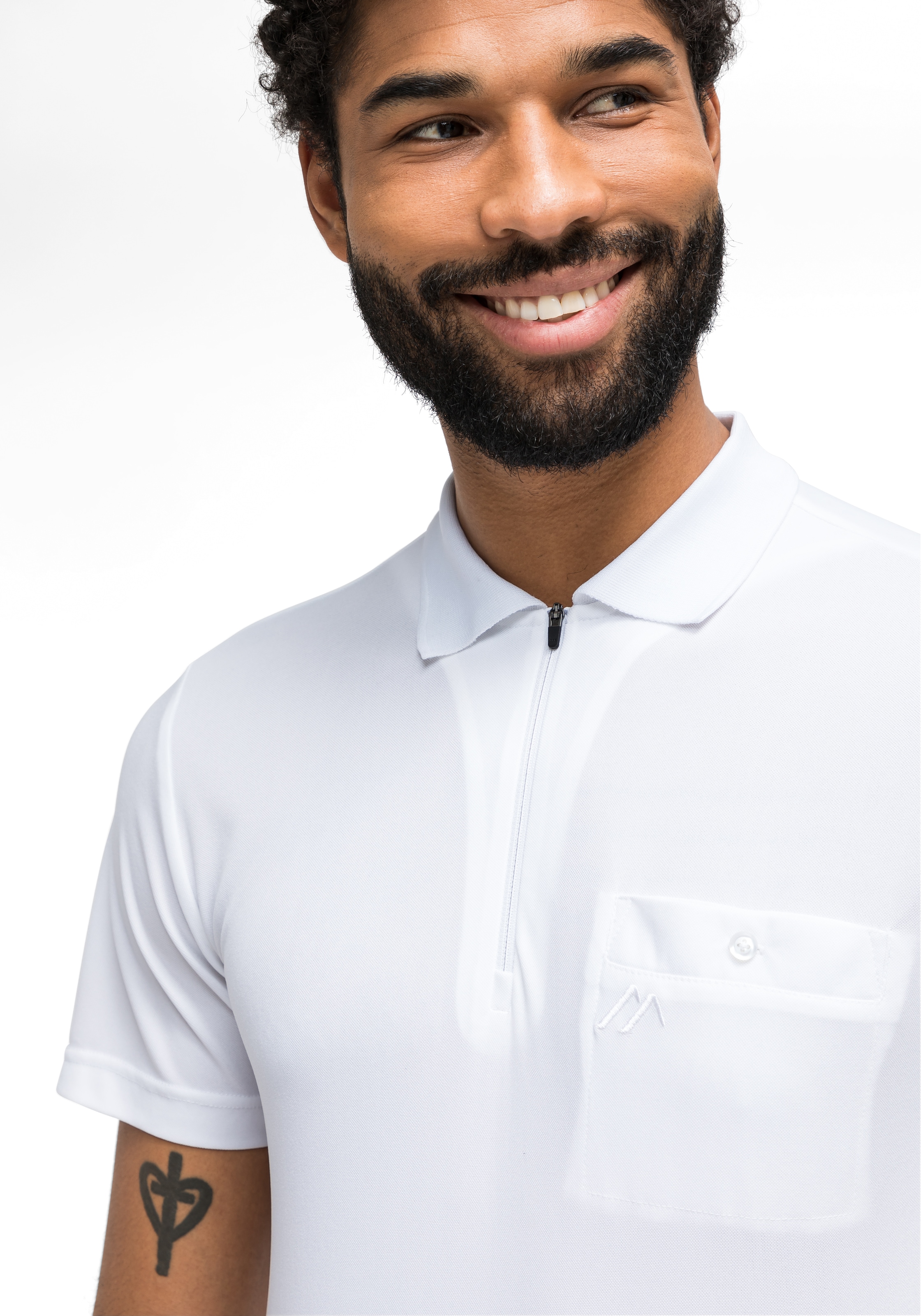 Maier Sports Poloshirt »Arwin 2.0« Herren Polo kurzarm, leichtes Shirt, Funktionsshirt mit Kragen Reg Fit