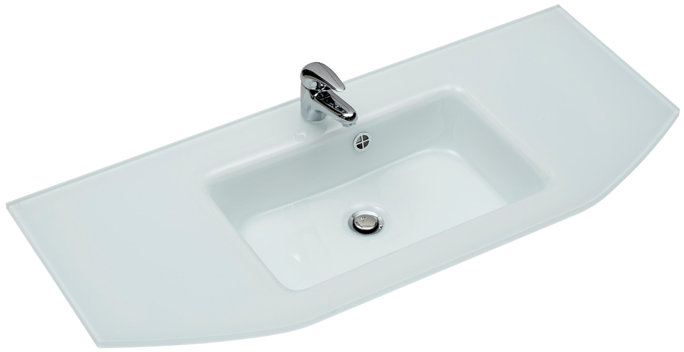 Saphir Waschtisch »Quickset 327 Waschtisch mit Unterschrank, inkl Türdämpfer«, Anthrazit Hochglanz, Waschplatz mit 2 Türen, 1 Klappe, 1 Auszug