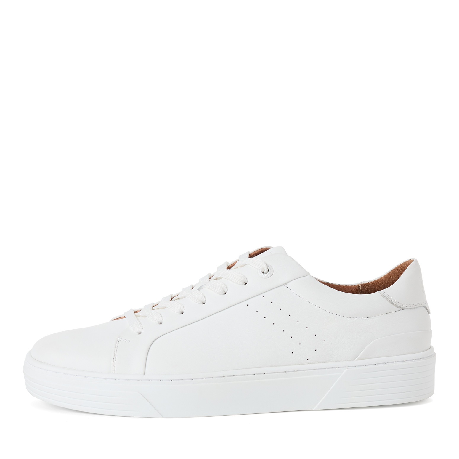 MARCO TOZZI Plateausneaker  , Freizeitsch, Halbschuh, Schnürschuh mit Perforierung und Ziernähten