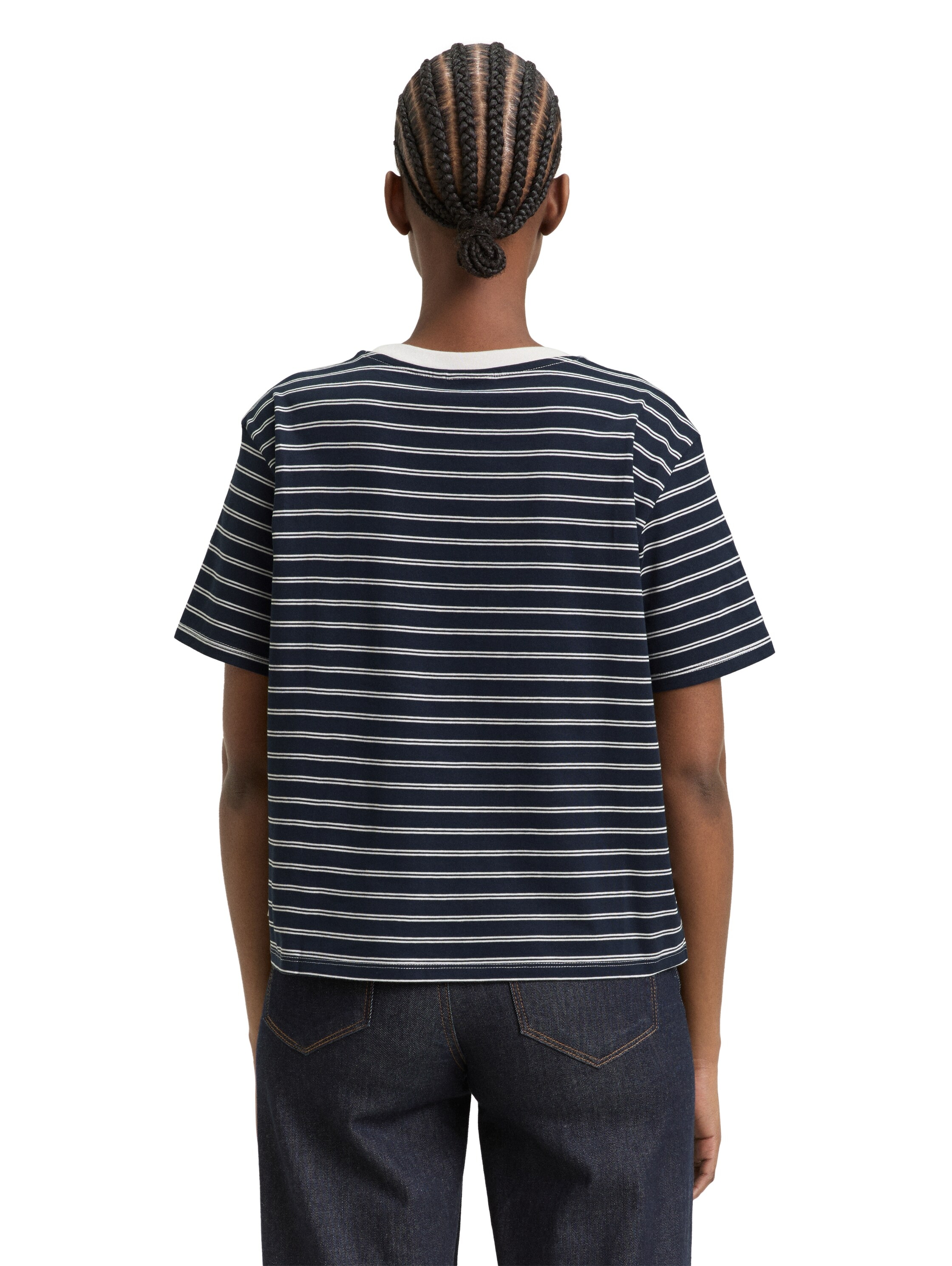 TOM TAILOR Denim T-Shirt mit Streifen Muster