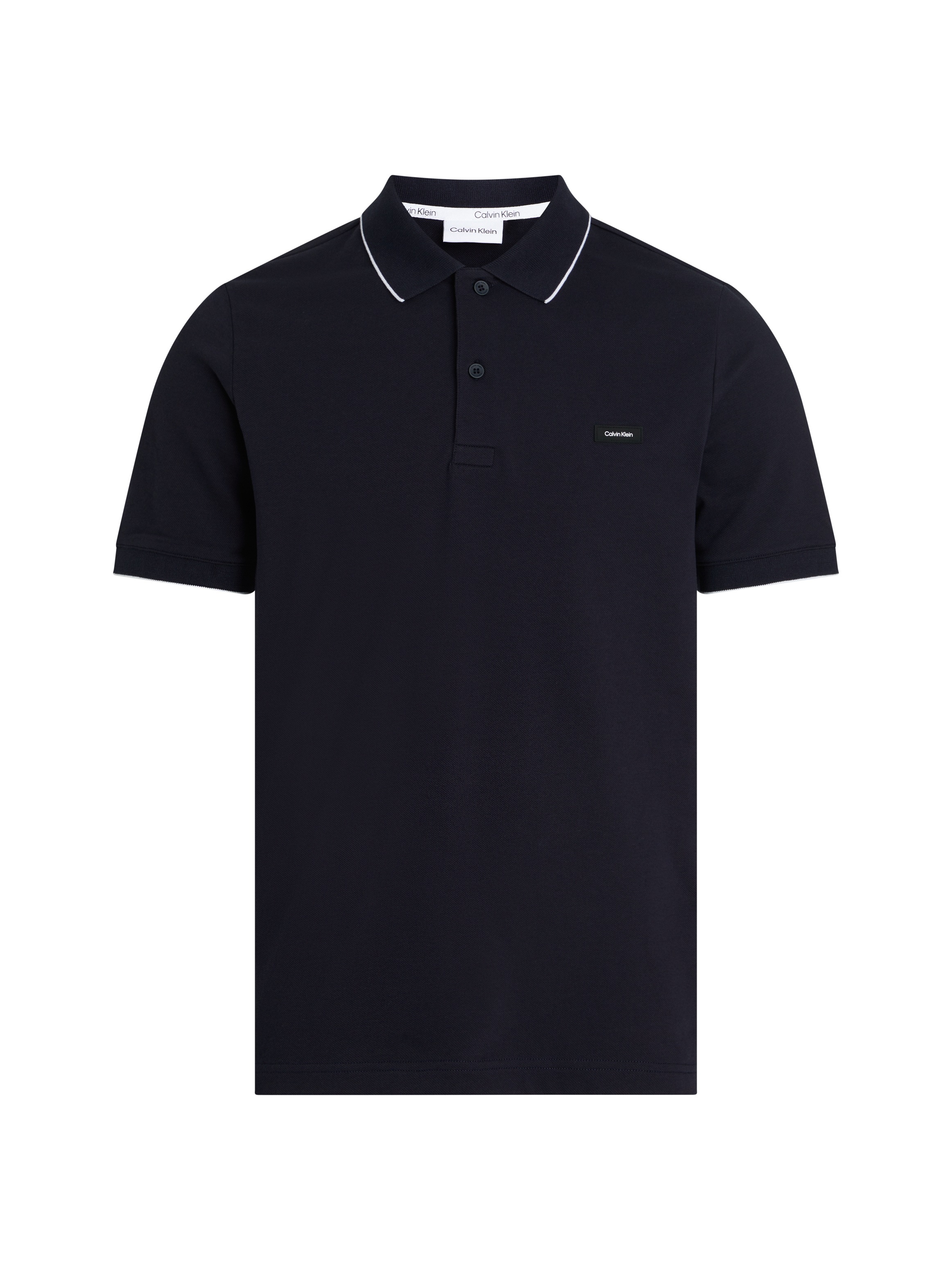 Calvin Klein Poloshirt »STRETCH PIQUE TIPPING POLO«, mit Streifendetail am Kragen