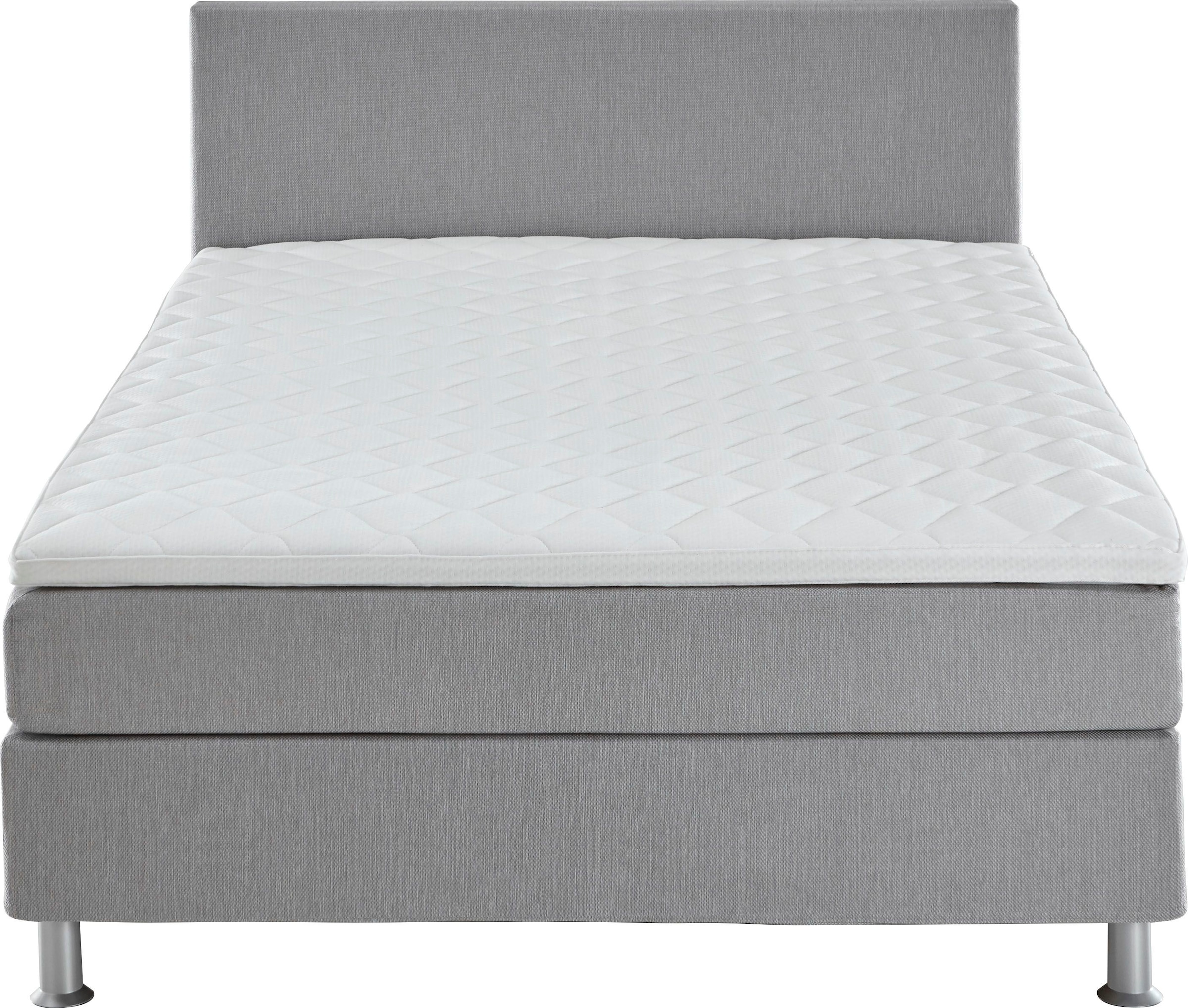 ATLANTIC home collection Boxbett »Edison« inkl. Bonnellfederkern-Matratze und Topper