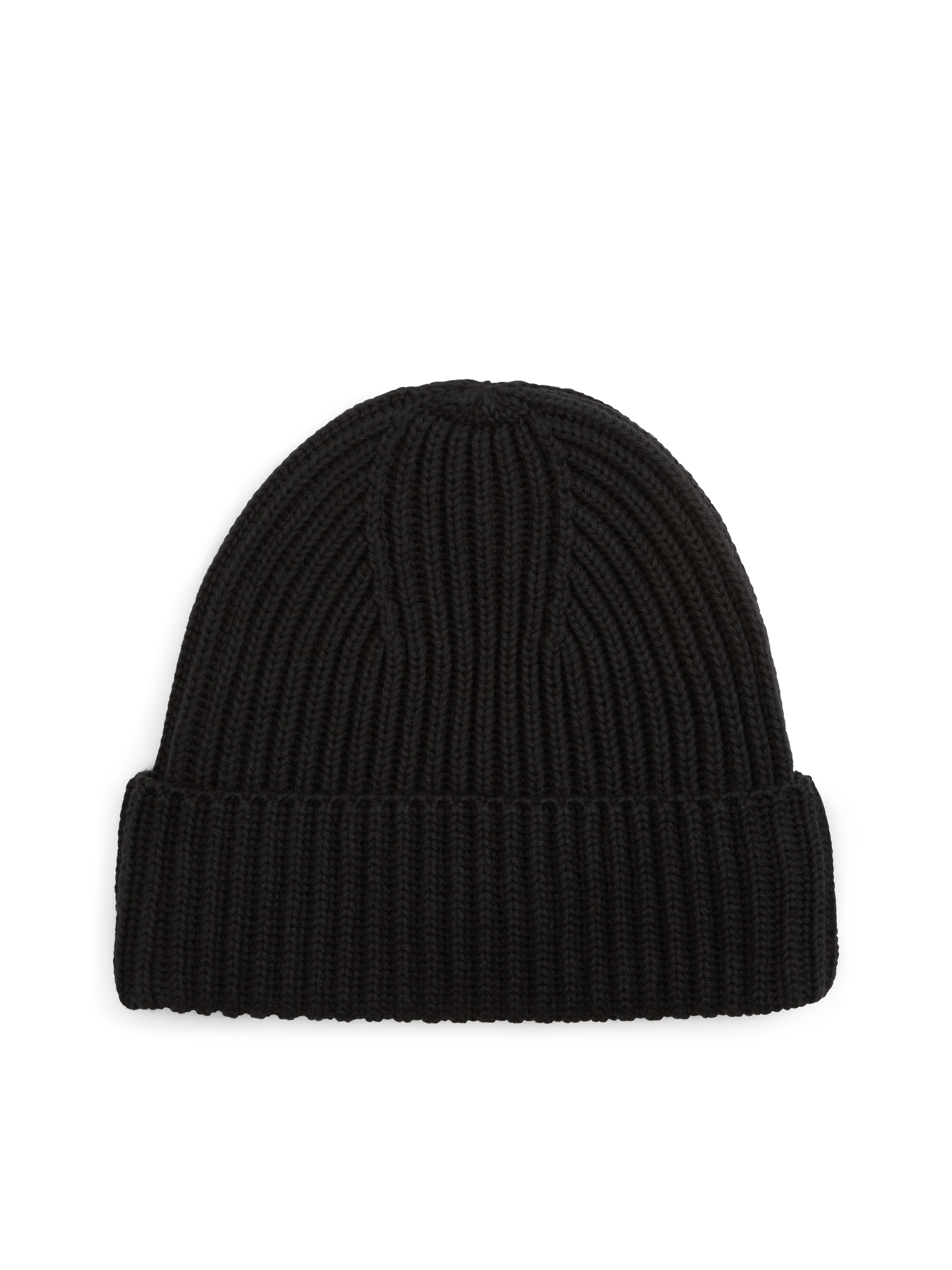 Tommy Hilfiger Beanie »TH FOUNDATION« Strick, mit gummiertem Logo und Wolle
