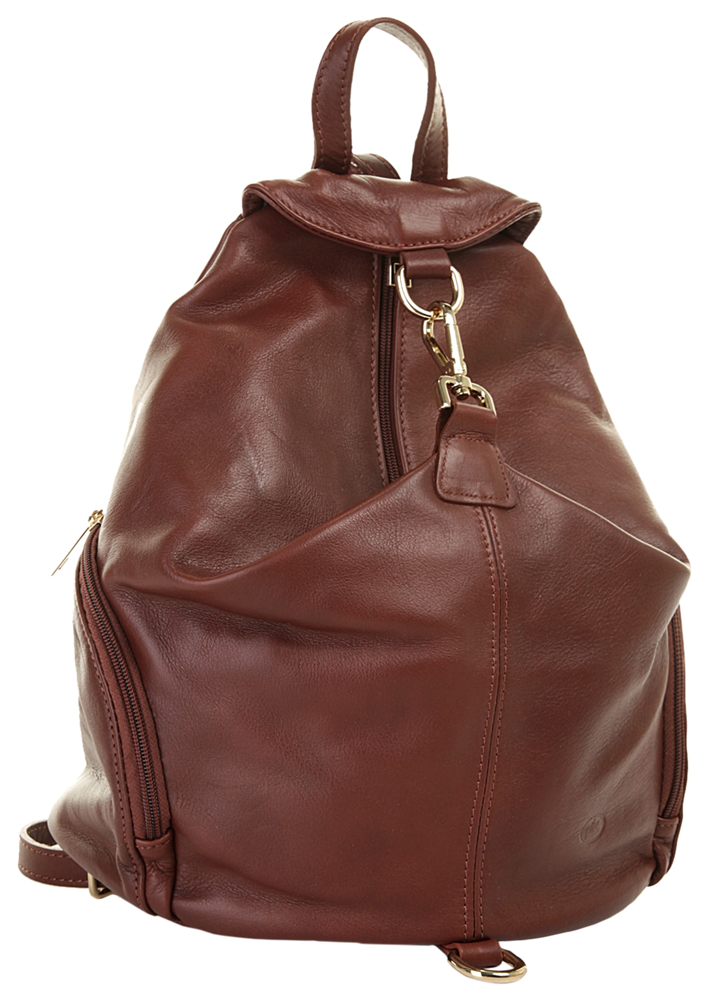 Piké Cityrucksack, echt Leder, Made in Italy