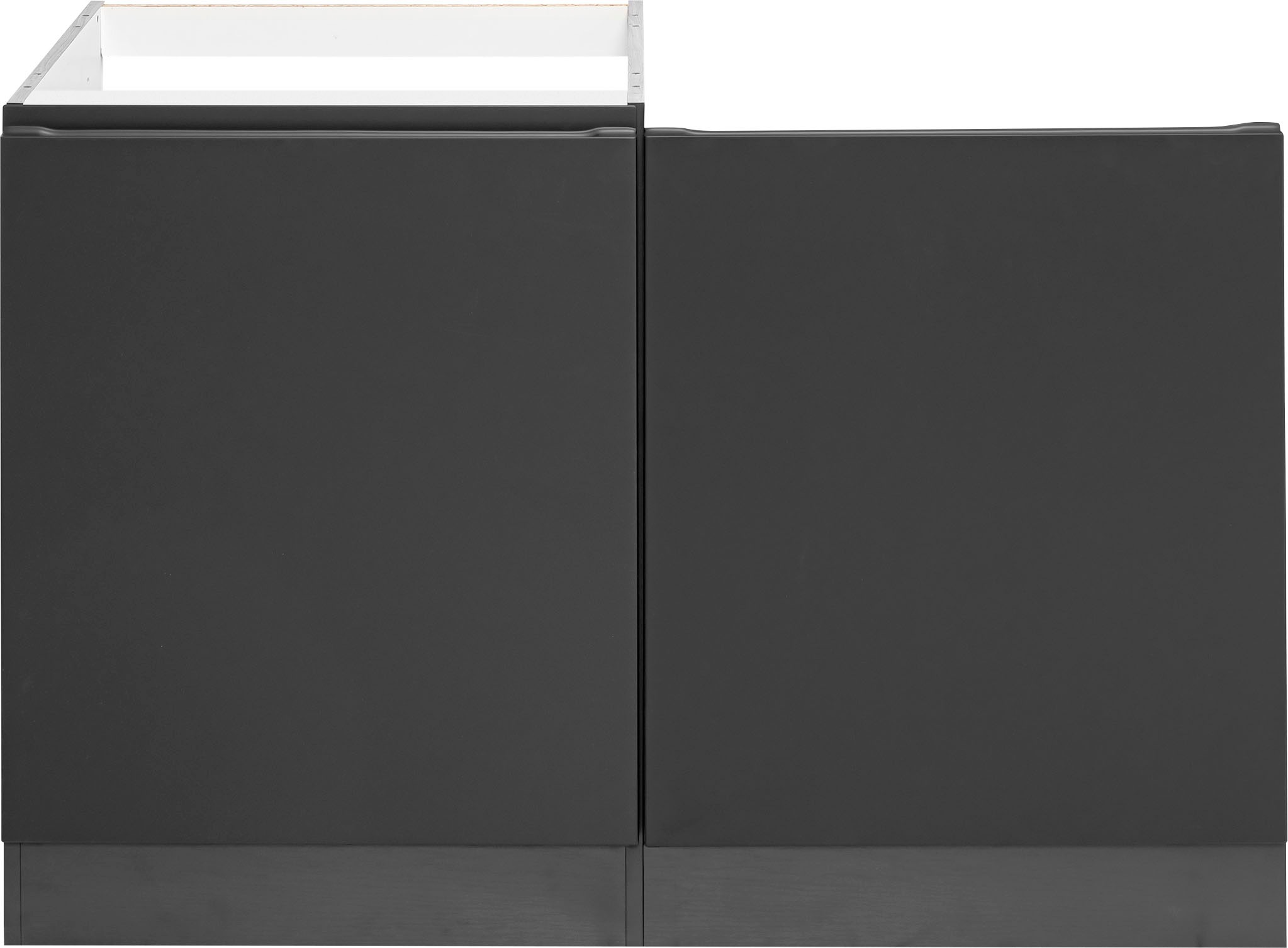 KOCHSTATION Spülenschrank »KS-Bruneck« >>Bruneck<< 120 cm breit, für viel Stauraum, hochwertige MDF-Fronten