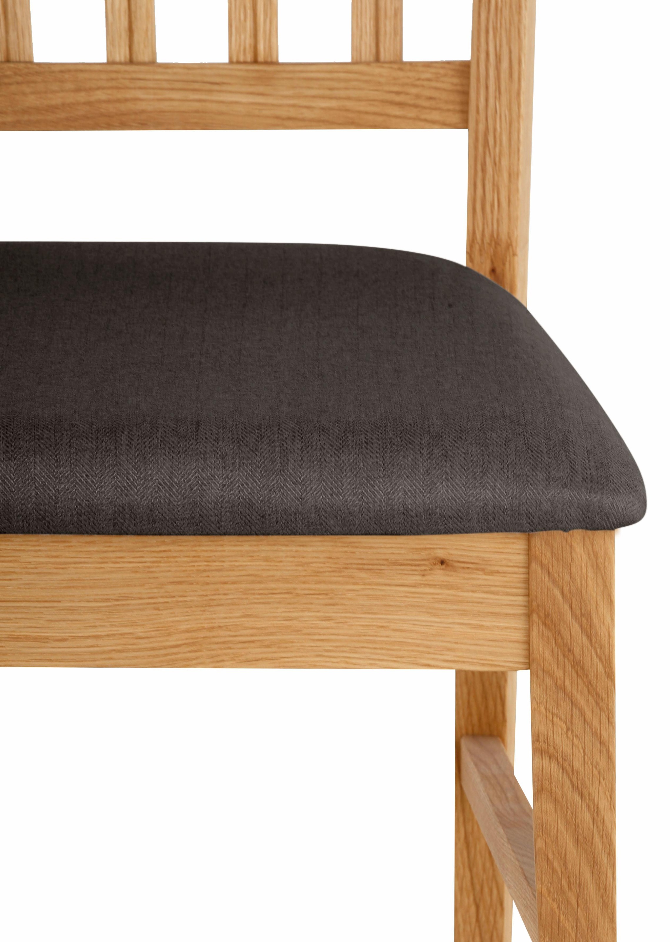 Home affaire Esszimmerstuhl »Ruanda Küchenstuhl TOPSELLER«, (Set), 2 St., Webstoff, im 2er, 4er oder 6er-Set, Holzstuhl