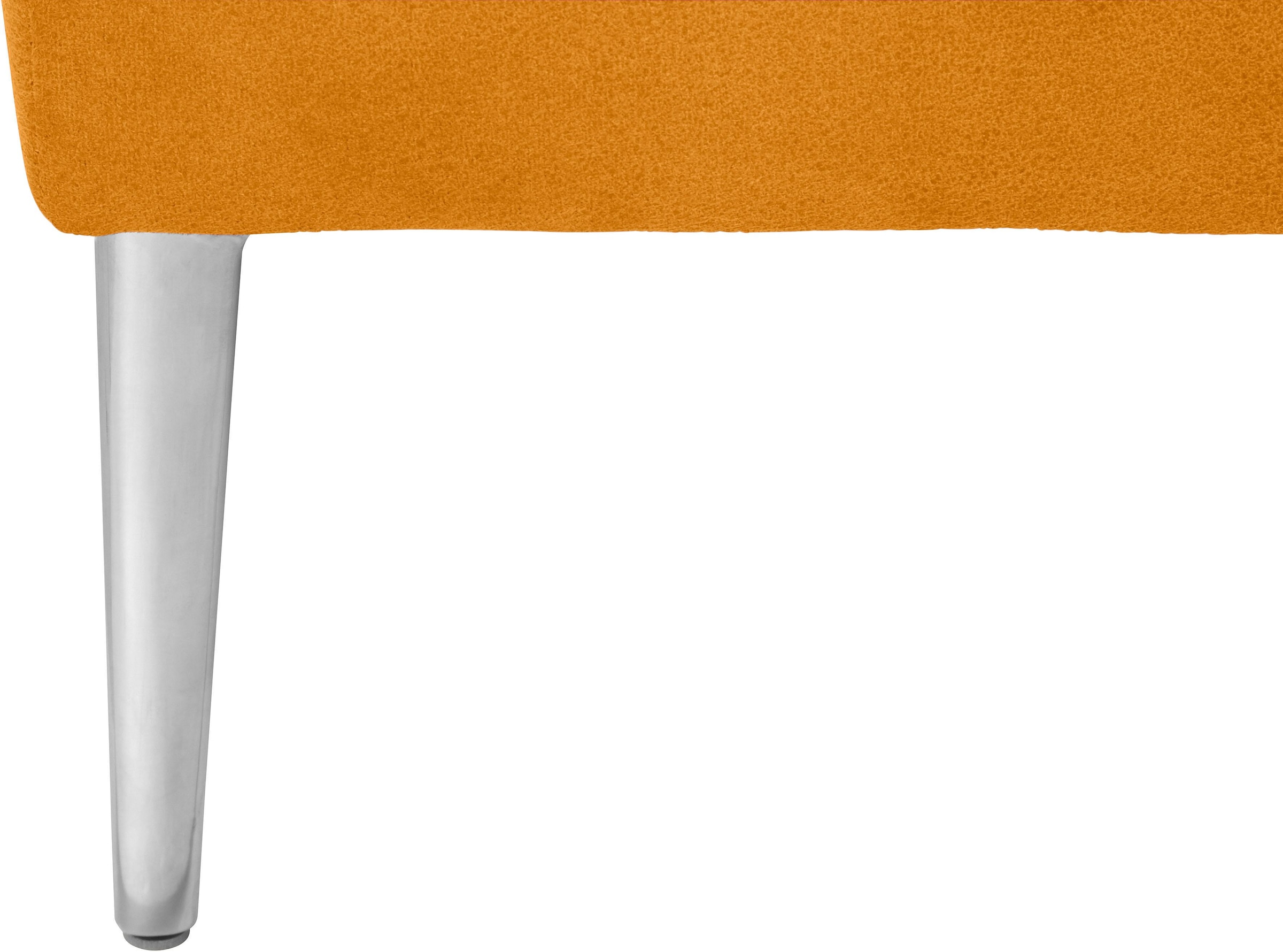 W.SCHILLIG Hocker »enjoy&MORE« Füße Chrom glänzend, Breite 151 cm