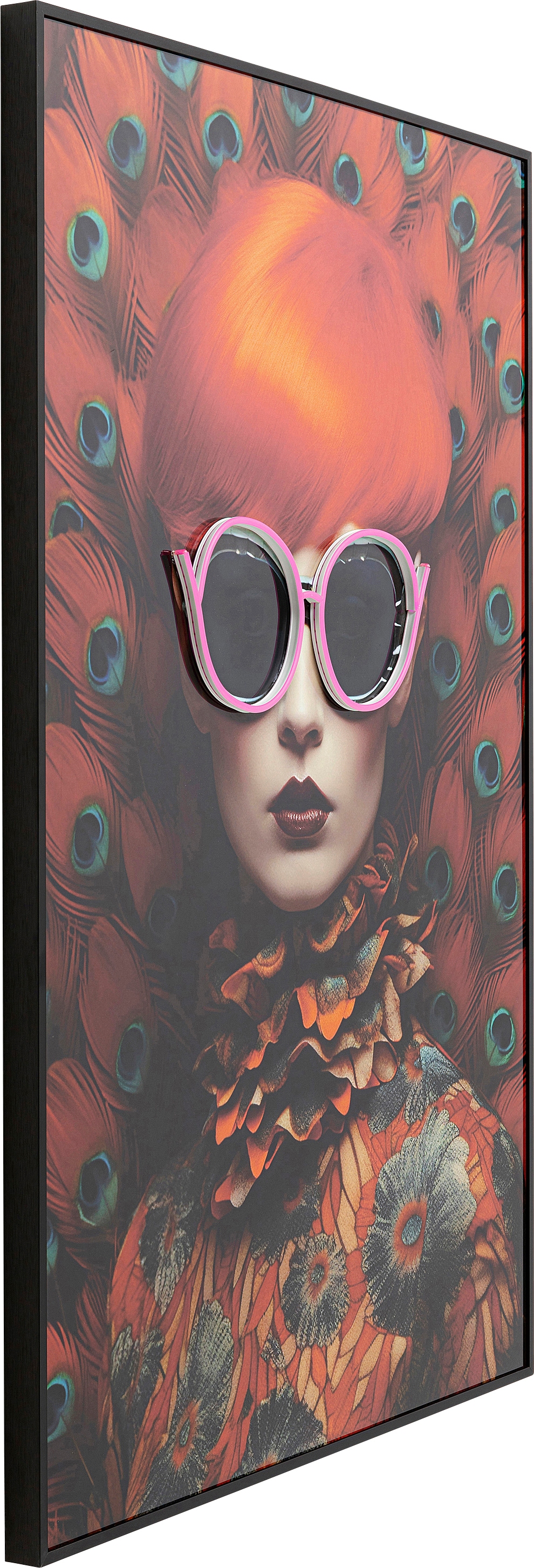 Kare Design LED-Bild »Gerahmtes Bild Fancy Lady 75x55cm« 1,  verschiedene Farben