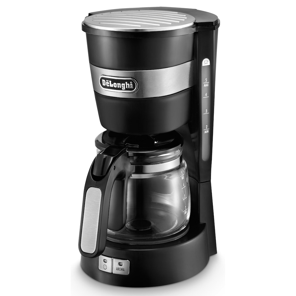 De'Longhi Filterkaffeemaschine »ACTIVE LINE ICM14011.BK«, 0,65 l Kaffeekanne, Permanentfilter