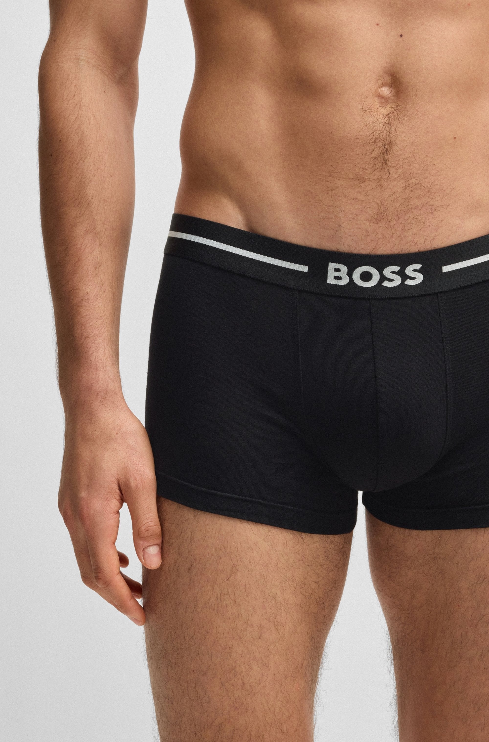 BOSS Trunk »Trunk 3P Bold«, (Packung, 3 St.), mit kontrastfarbenen Logoschriftzug