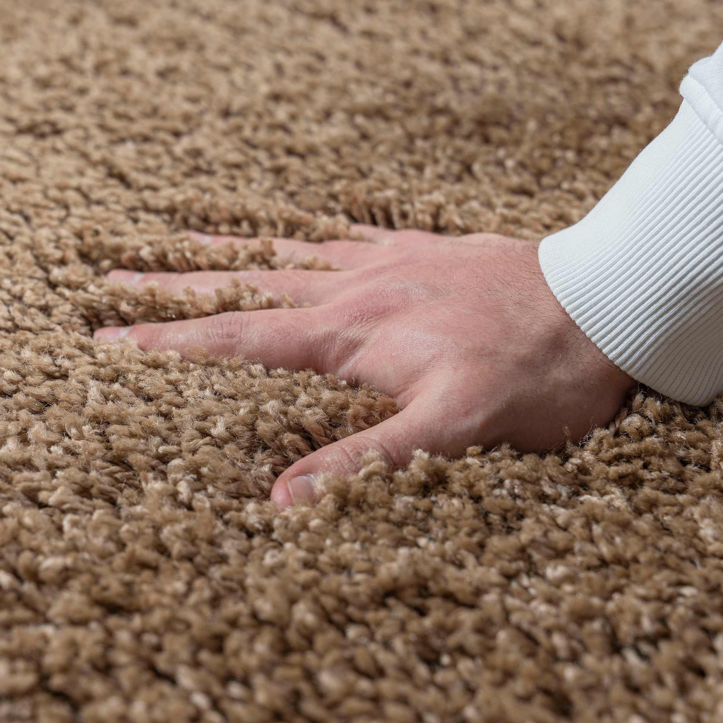 Home affaire Hochflor-Teppich »Viva«, rechteckig, 45 mm Höhe, Uni Farben, einfarbig, besonders weich und kuschelig