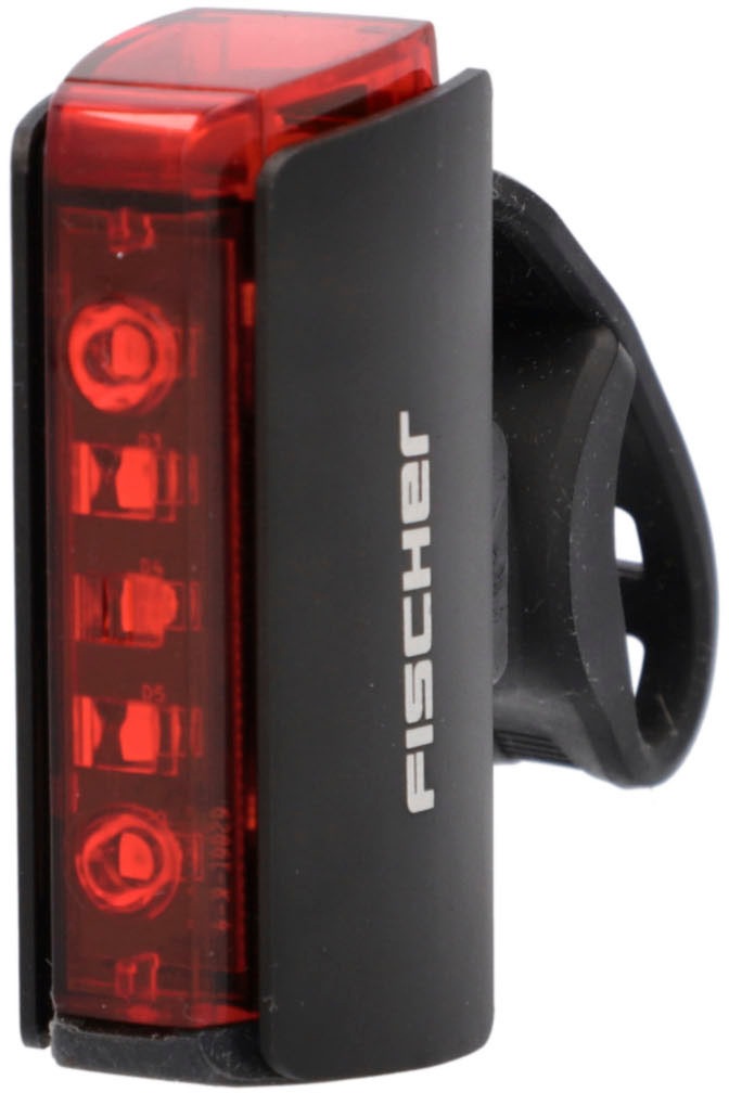 FISCHER Fahrrad Fahrrad-Rücklicht »Display Akku Rücklicht TWIN STOP«
