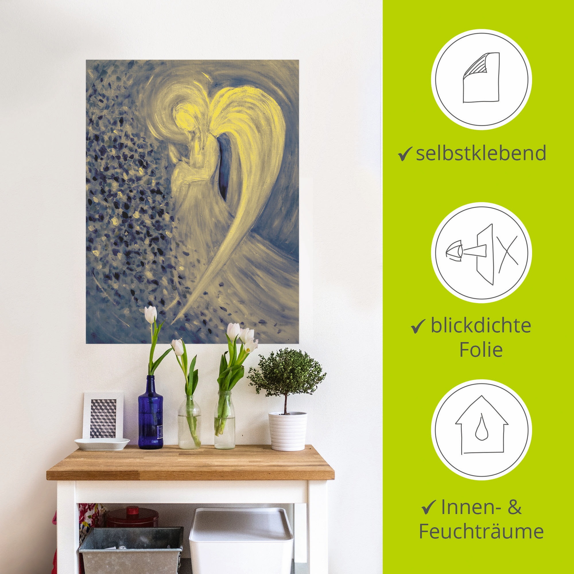 Artland Wandbild »Engel der Nacht«, Religion, (1 St.), als Leinwandbild, Poster, Wandaufkleber in verschied. Größen