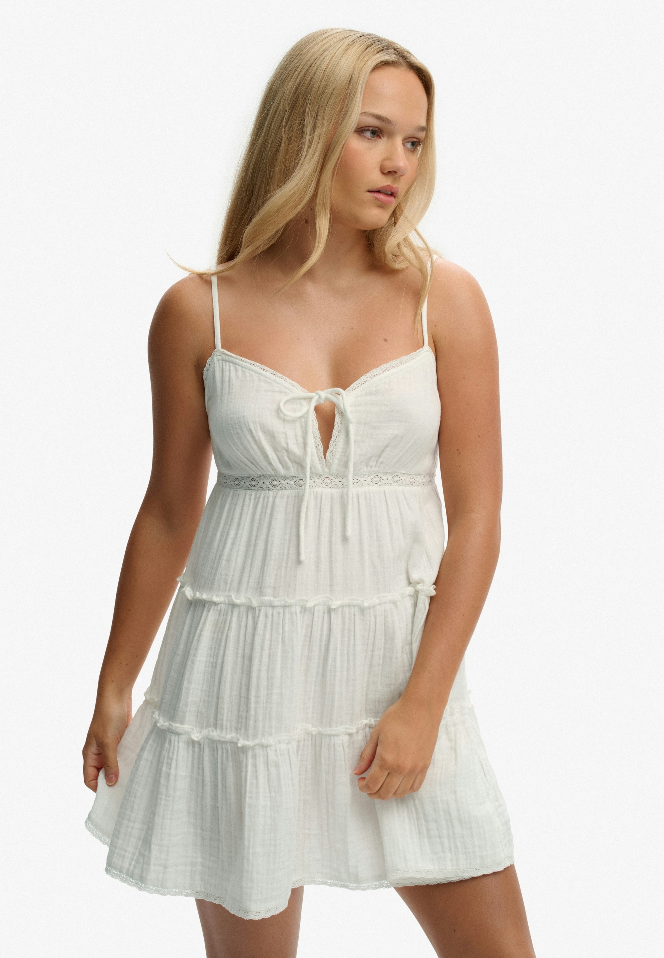 Superdry Sommerkleid »CHEESECLOTH TIERED MINI DRESS«