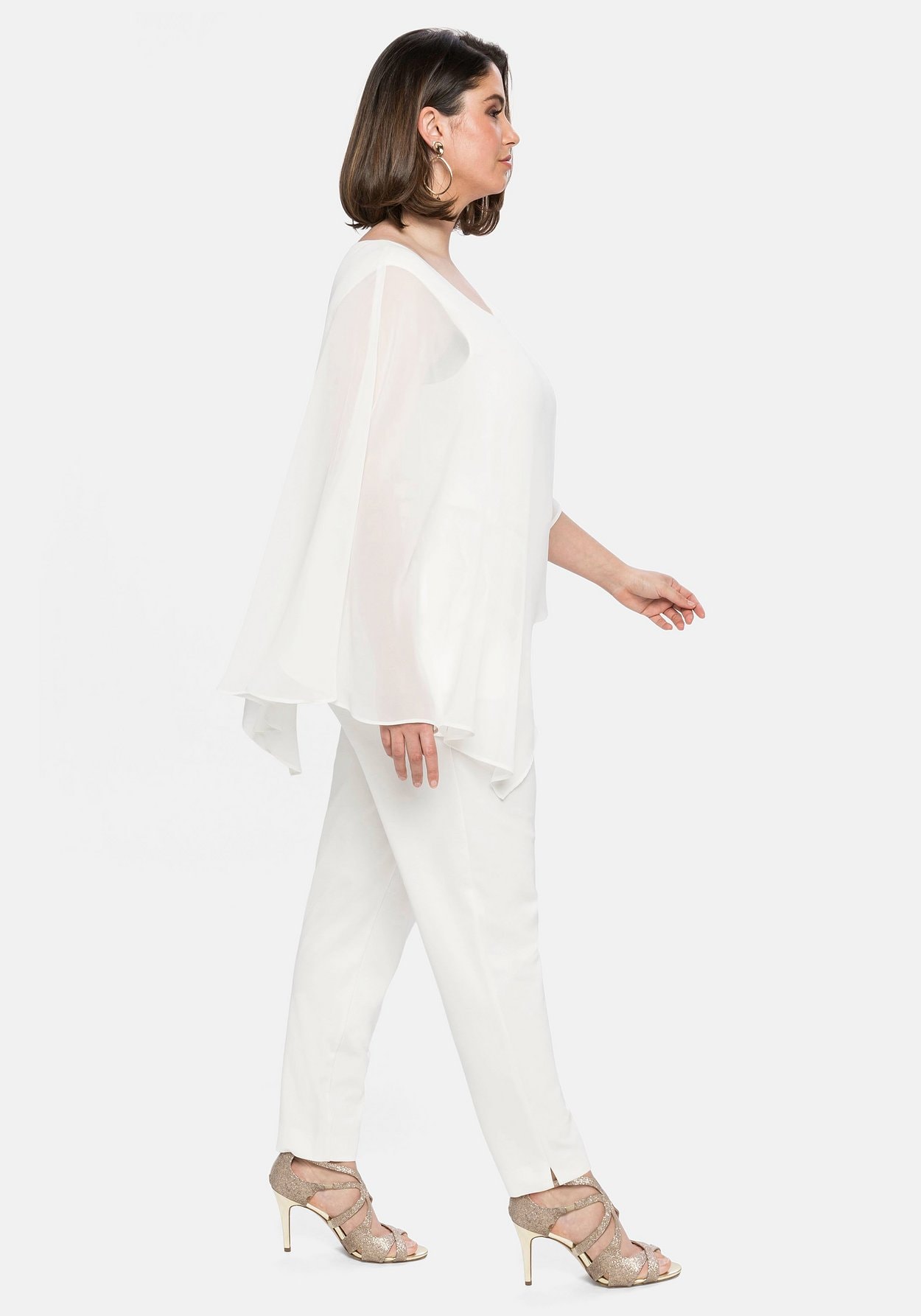 Sheego Jumpsuit »Overall im Lagenlook, mit Fledermausärmeln«, im Lagenlook, mit Fledermausärmeln