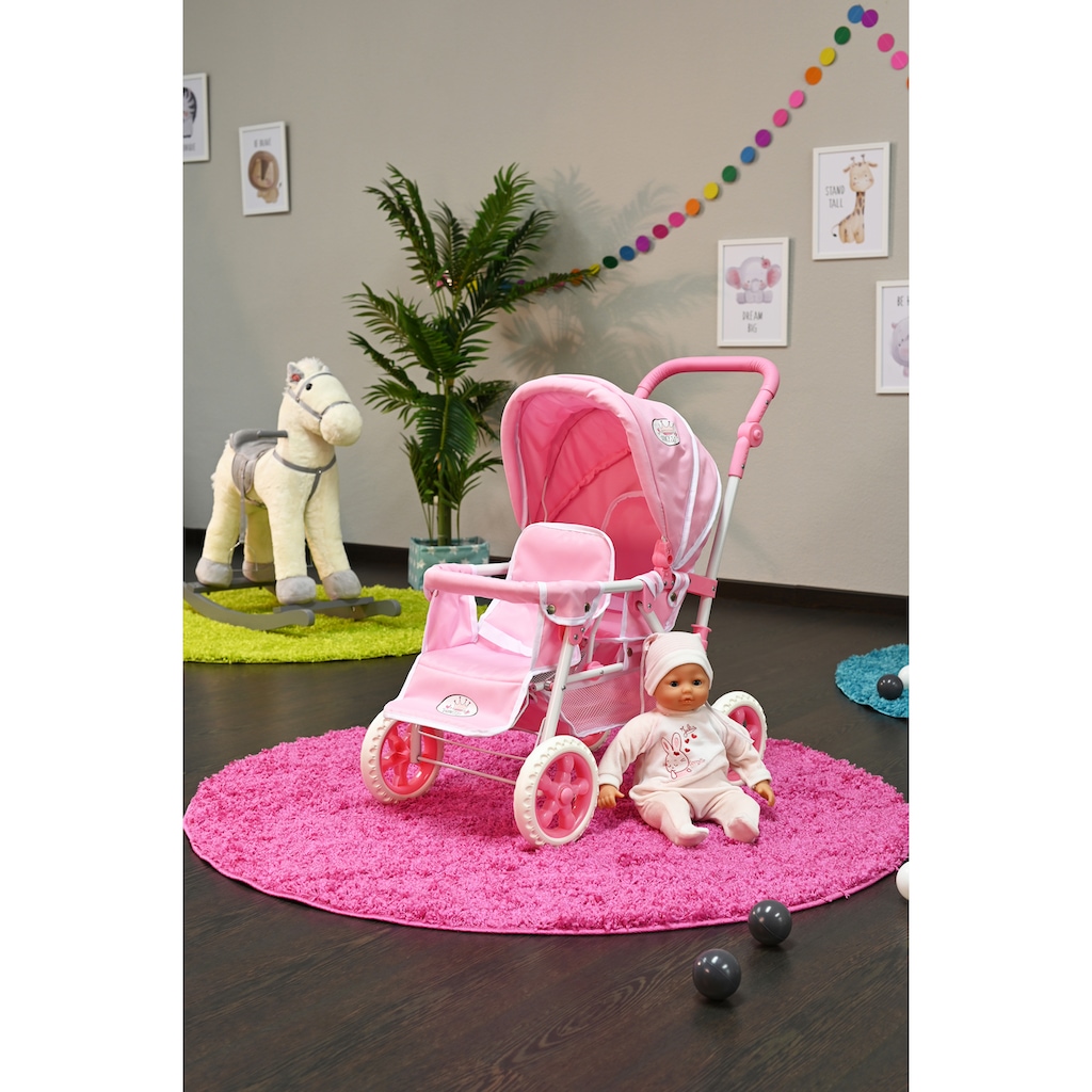 Knorrtoys® Zwillingspuppenwagen »Big Twin - Princess White Rose«