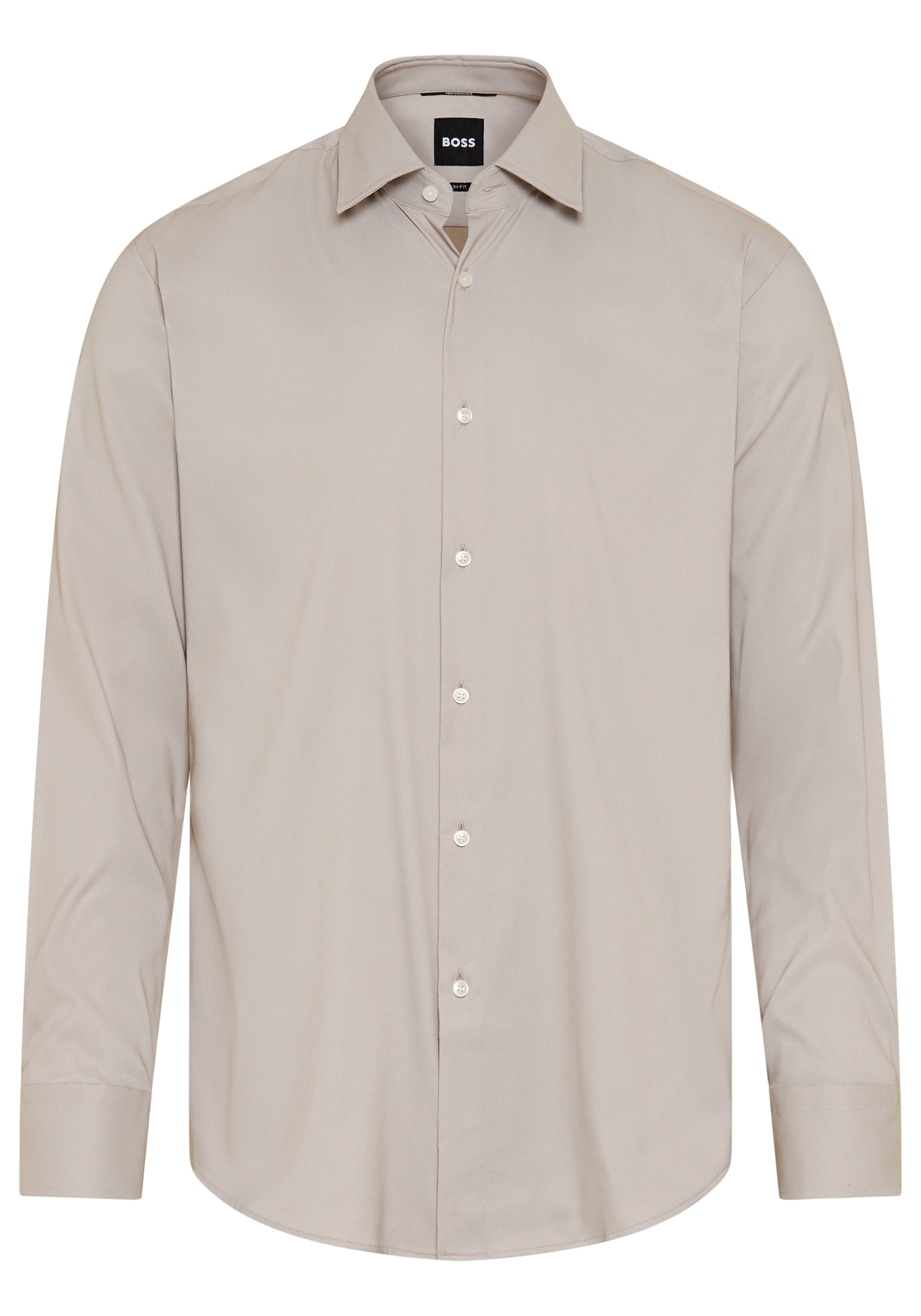 BOSS Businesshemd »HANK« Slim-Fit, aus funktionalem Stretch-Twill, Kentkragen