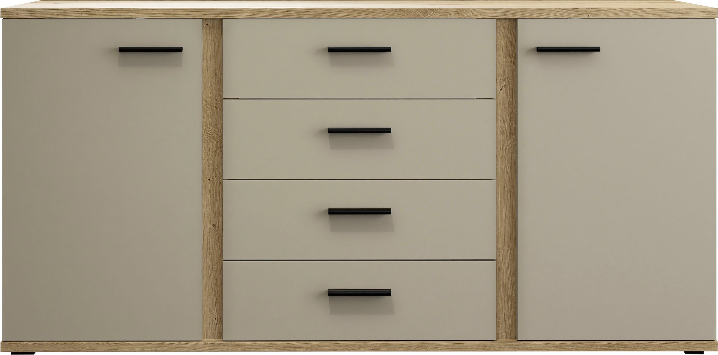 HBZ Sideboard »Kanada, BxHxT 170x84x40 cm« 1 Stk. tlg. Breite 170cm, Unterflurauszug, Melaminbeschichtung