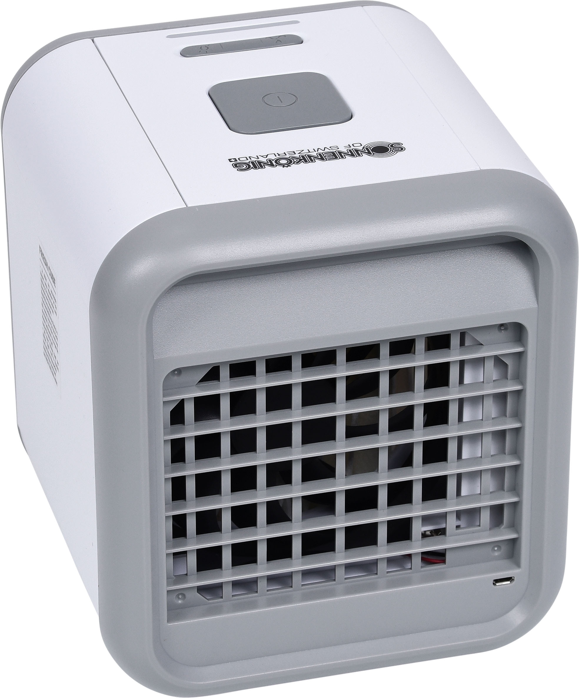 Sonnenkönig Tischventilator »Fresh Cube, Filter aus künstlichem Hirschleder, 0.4L Tank, laufruhig«, einfache Bedienung, 3 Ventilationsstufen