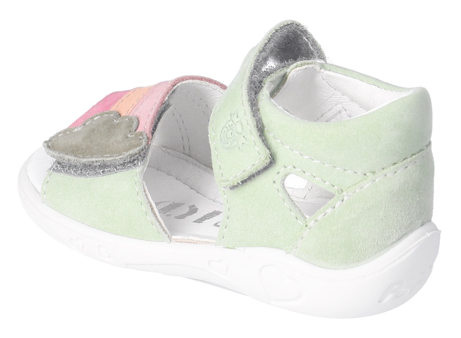 PEPINO by RICOSTA Sandale »Tia WMS: mittel«  , Klettsandale im Regenbogendesign, WMS, Größenschablone zum Download