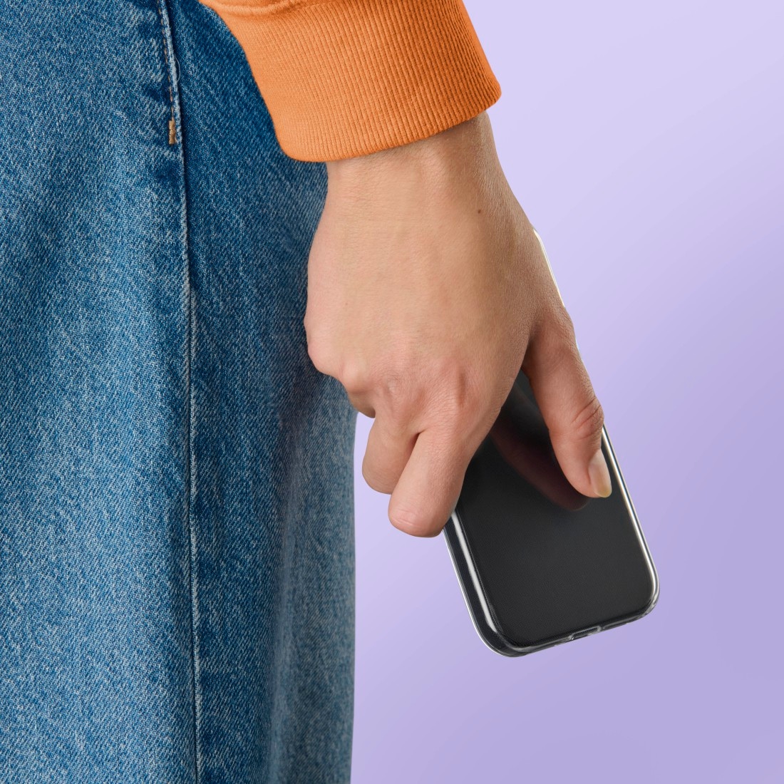 Hama Smartphone-Hülle »Handyhülle f. iPhone 17 Pro Max/18 Pro Max (kratzfest, ohne Vergilben)« Smartphones Anti-Vergilbung, Kratzschutz, Anti-Rutsch-Oberfläche, Ultra-Slim