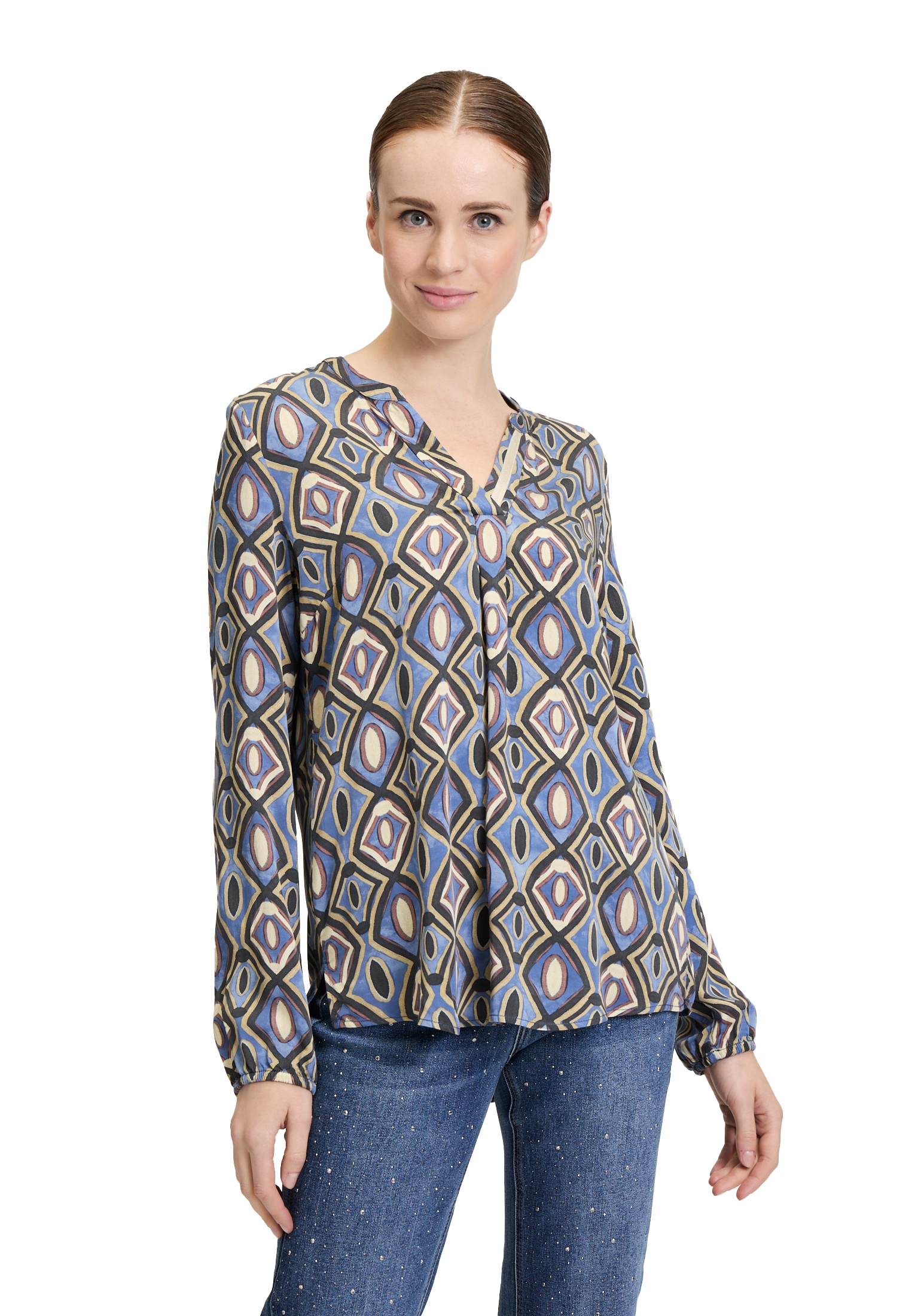 Cartoon Klassische Bluse »Blusenshirt mit Muster«
