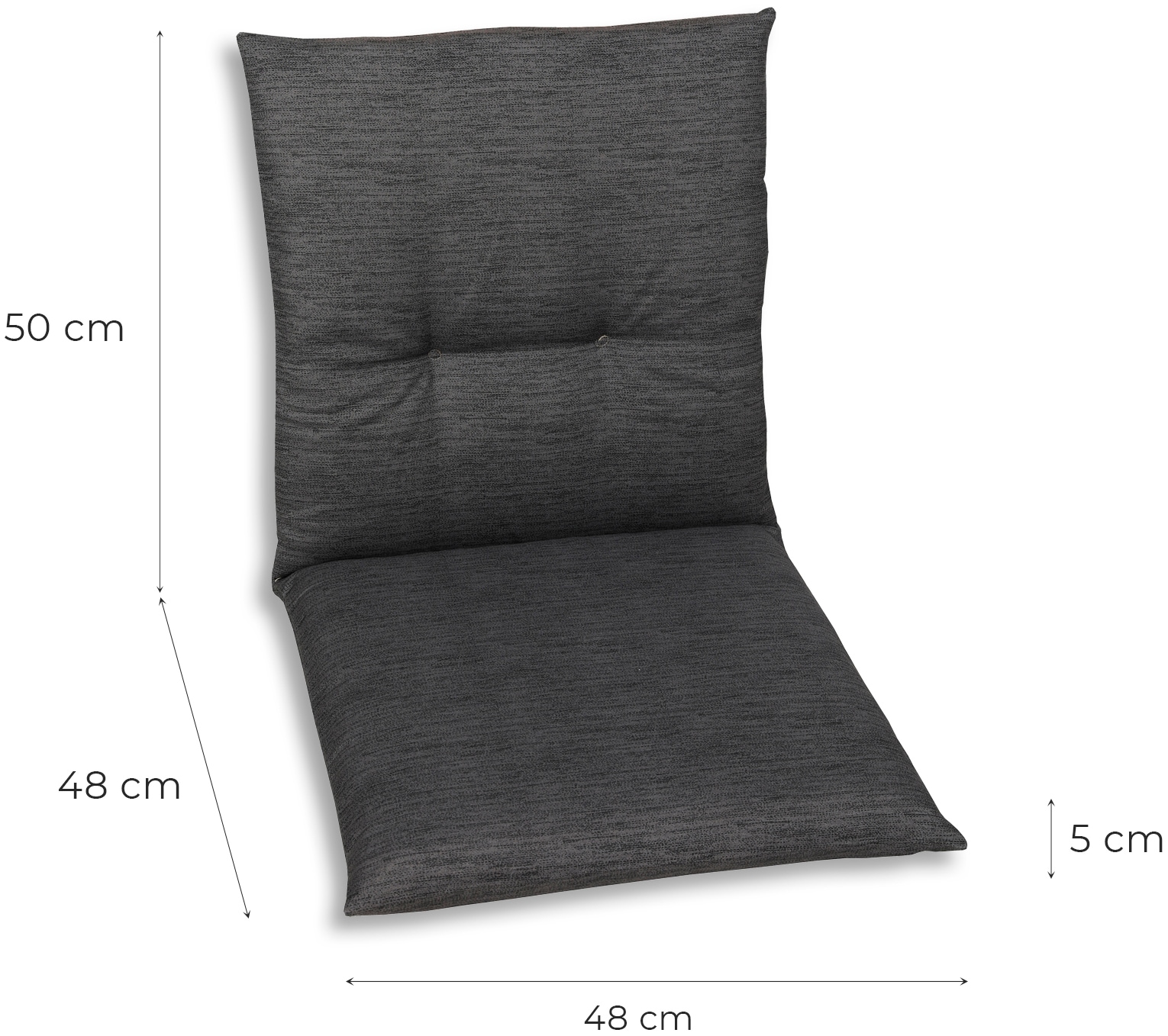 GO-DE Sitzauflage Maße ca.: 48 cm x 98 cm x 5 cm