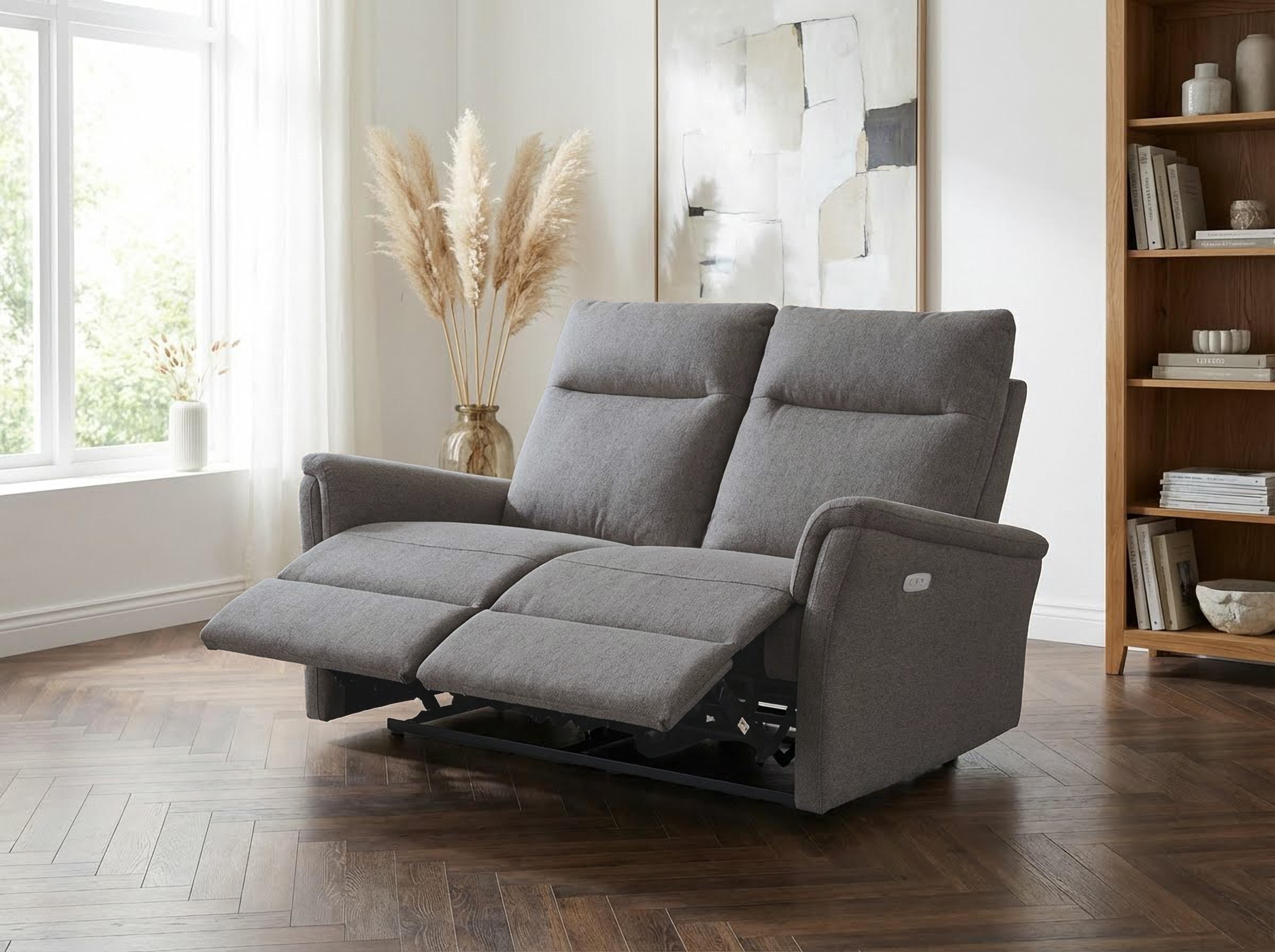 Home affaire 2-Sitzer »FINNARA,2-Sitzer,elelektrische Relaxfunktion in 2 Sitzen, USB A/C« Liegefunktion 105°-135°, Federkern,