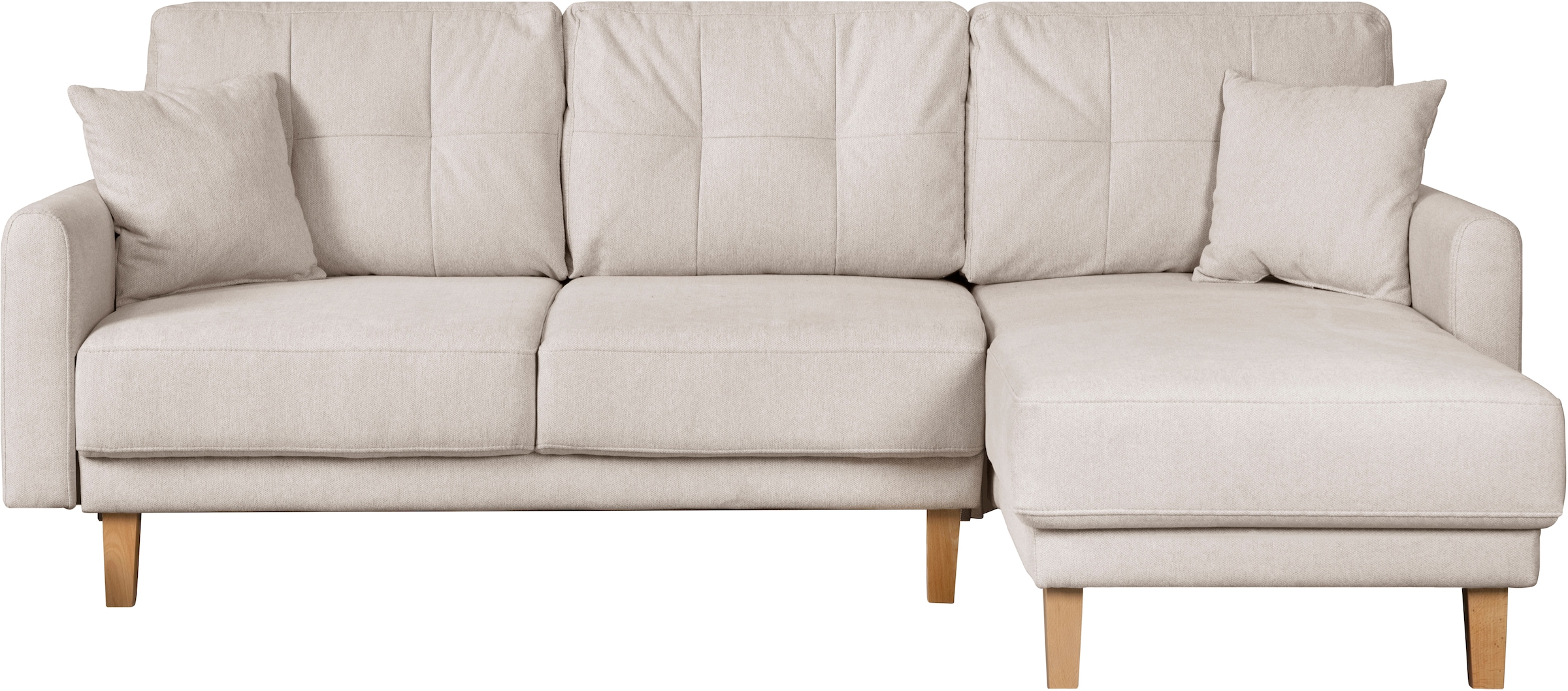 Home affaire Ecksofa »TRIPLO optionale Schlafsofa mit Bettkasten, Maße B/T/H: 234/164/89 cm«, L-Form wahlweise mit Bettfunktion - Liegefläche 132x210 cm