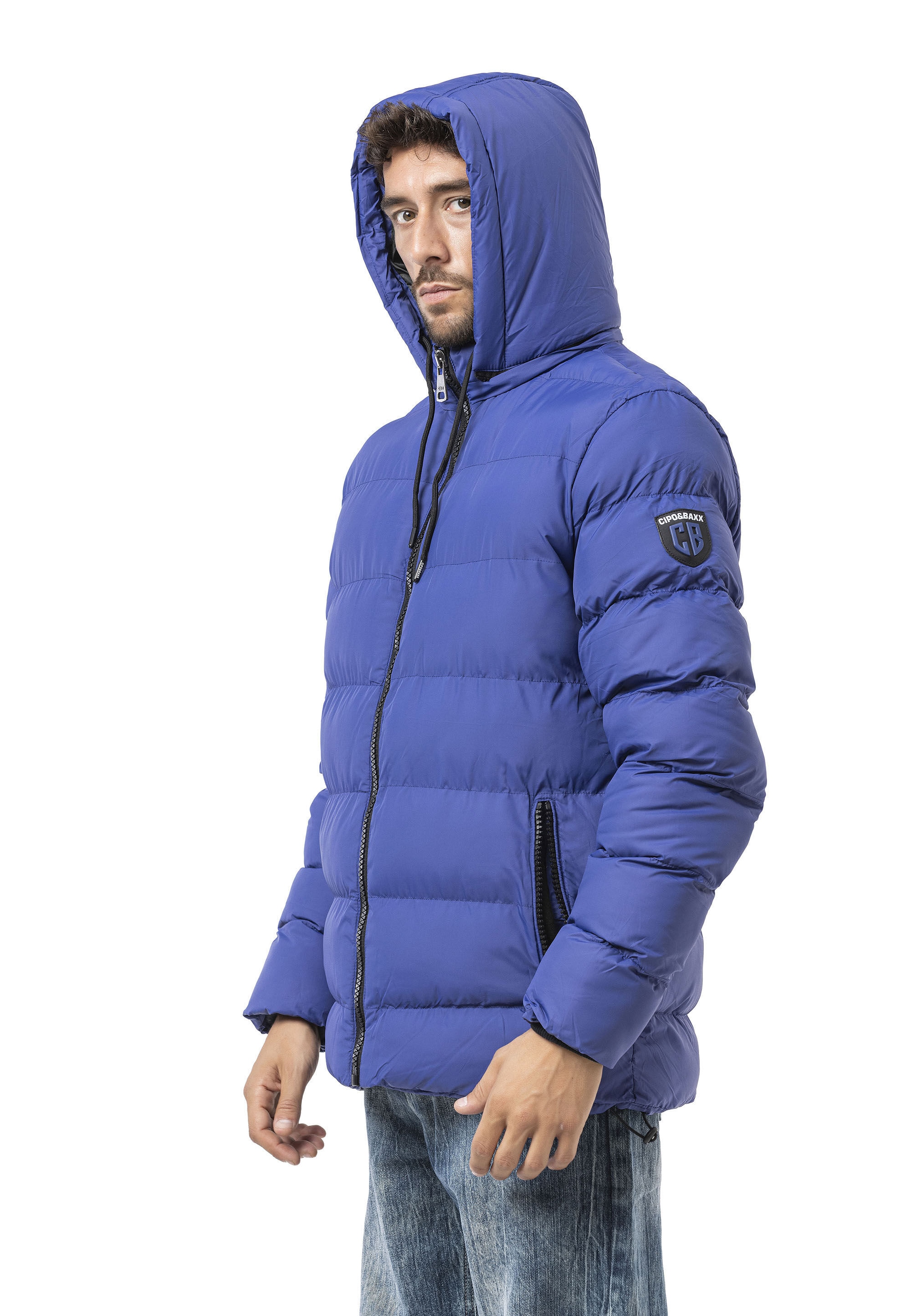 Cipo & Baxx Winterjacke »Cipo & Baxx Jacke« mit Kapuze im Steppdesign