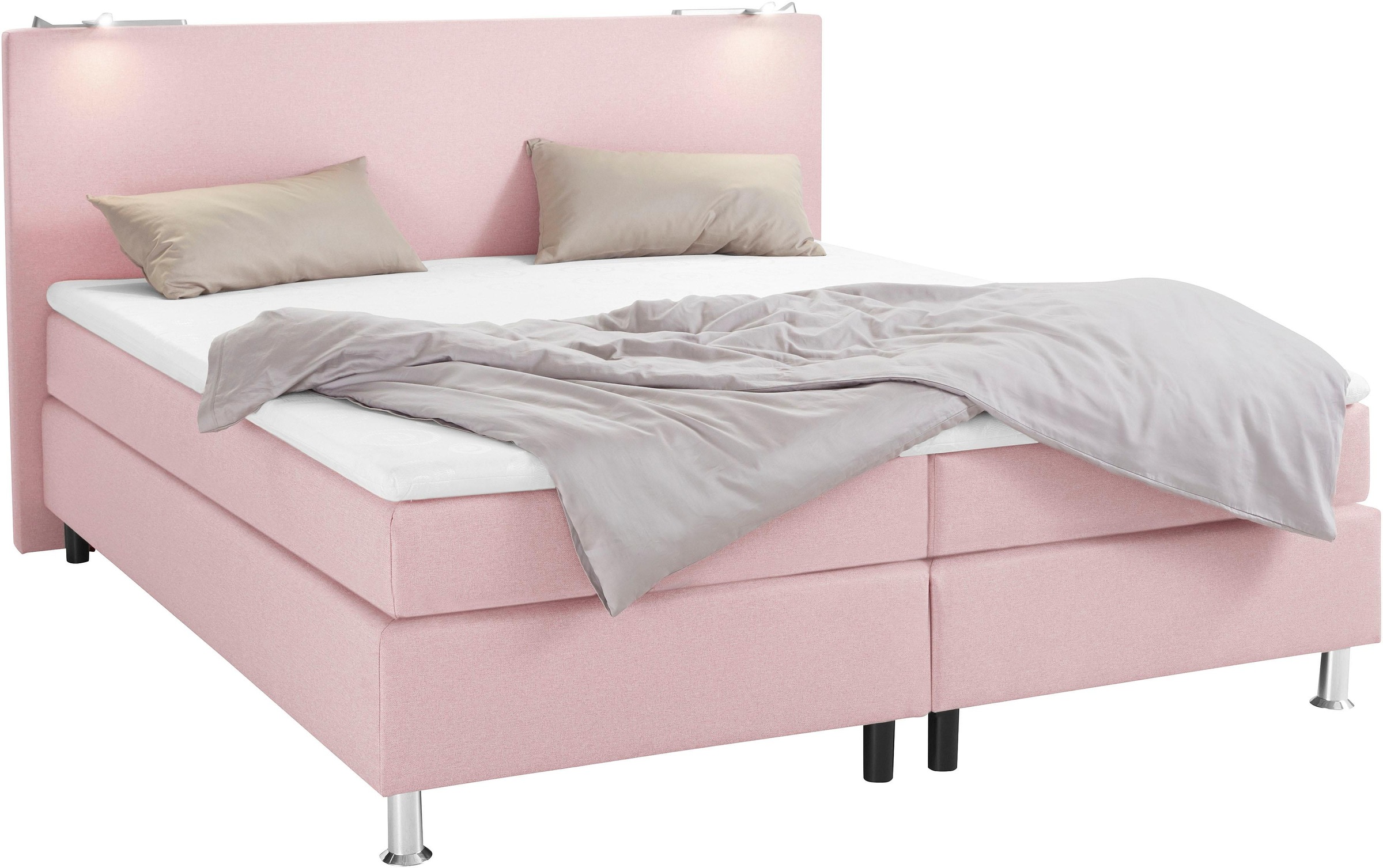 COLLECTION AB Boxspringbett, inkl. LED-Beleuchtung und Topper