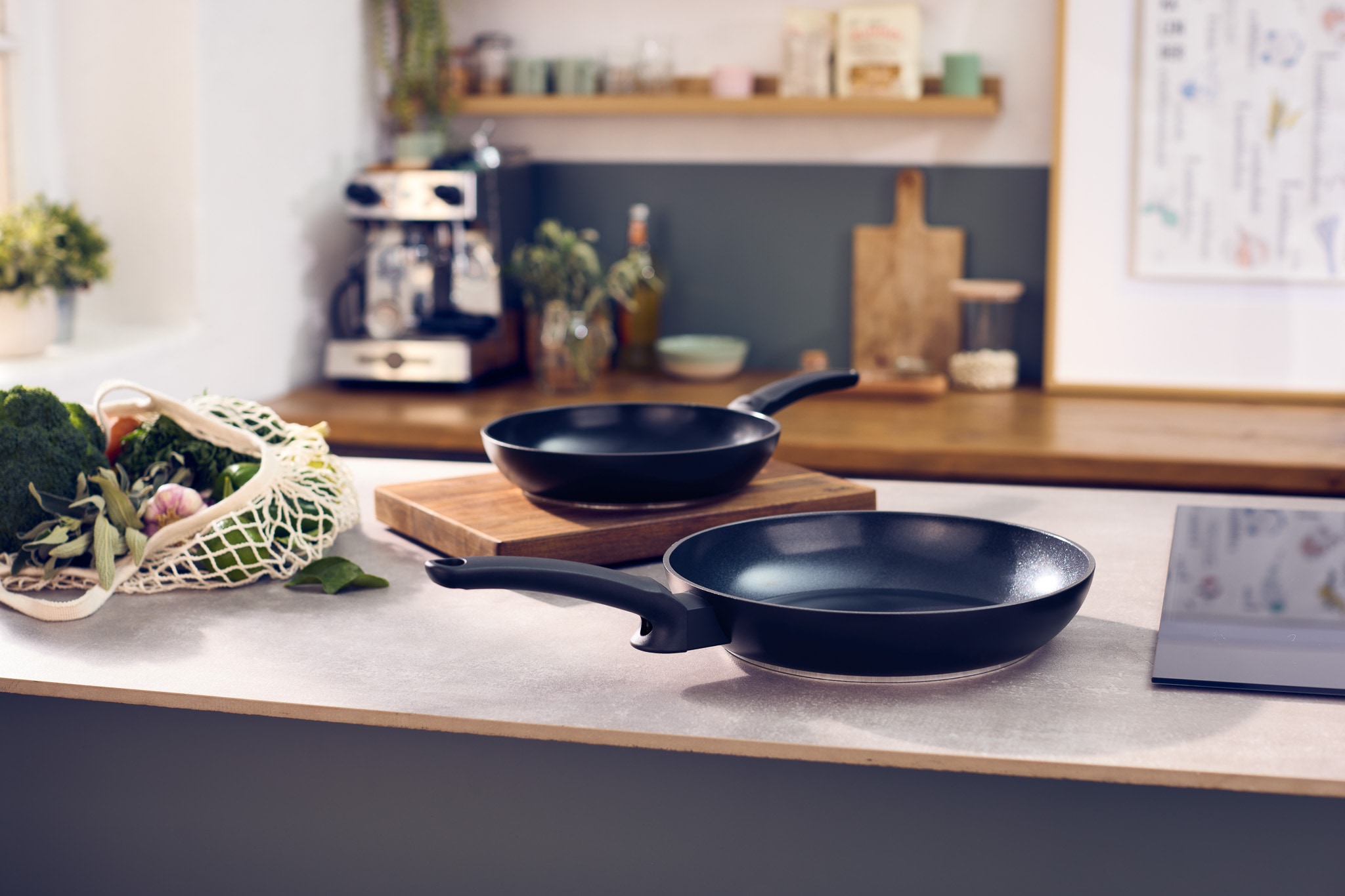 Fissler Pfannen-Set »Ceratal® Evo Classic« Aluminium Set, 1x Bratpfanne 24 cm + 1x Bratpfanne 28 cm,  2-teiliges Keramikpfannen-Set
