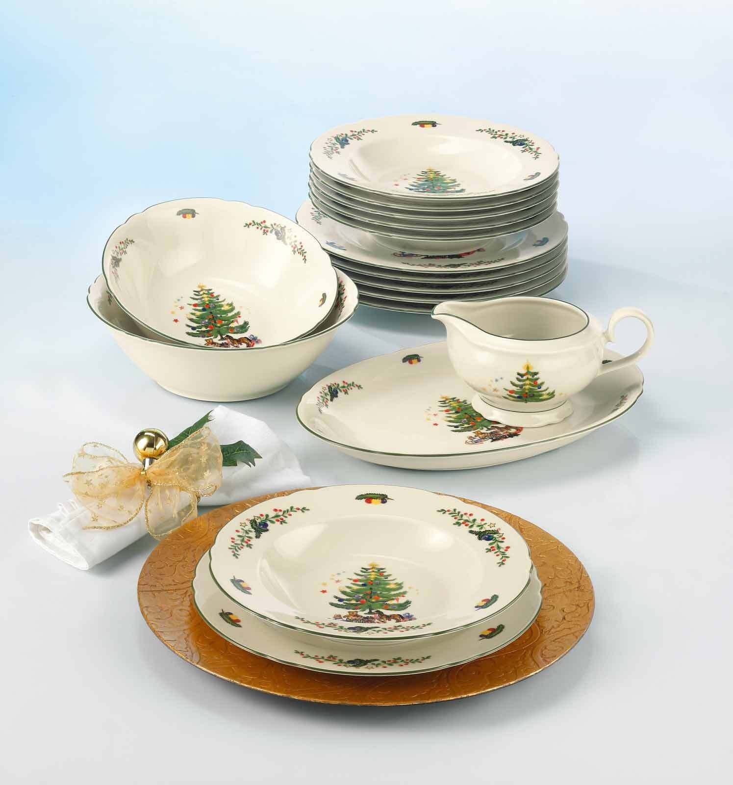 Seltmann Weiden Schale »Schüssel Marieluise Weihnachten ø 20,3 cm weiß-grün« 1 tlg. Spülmaschinengeeignet, Mikrowellengeeignet, Ofenfest, Salamandergeeignet, Kühlschrankgeeignet, Gefrierschrankgeeignet