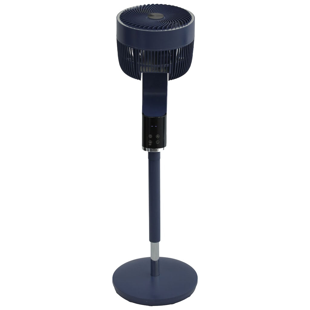 be cool Standventilator »Design-Standventilator 26cm mit 3D-Oszillation & Aromabox blau«