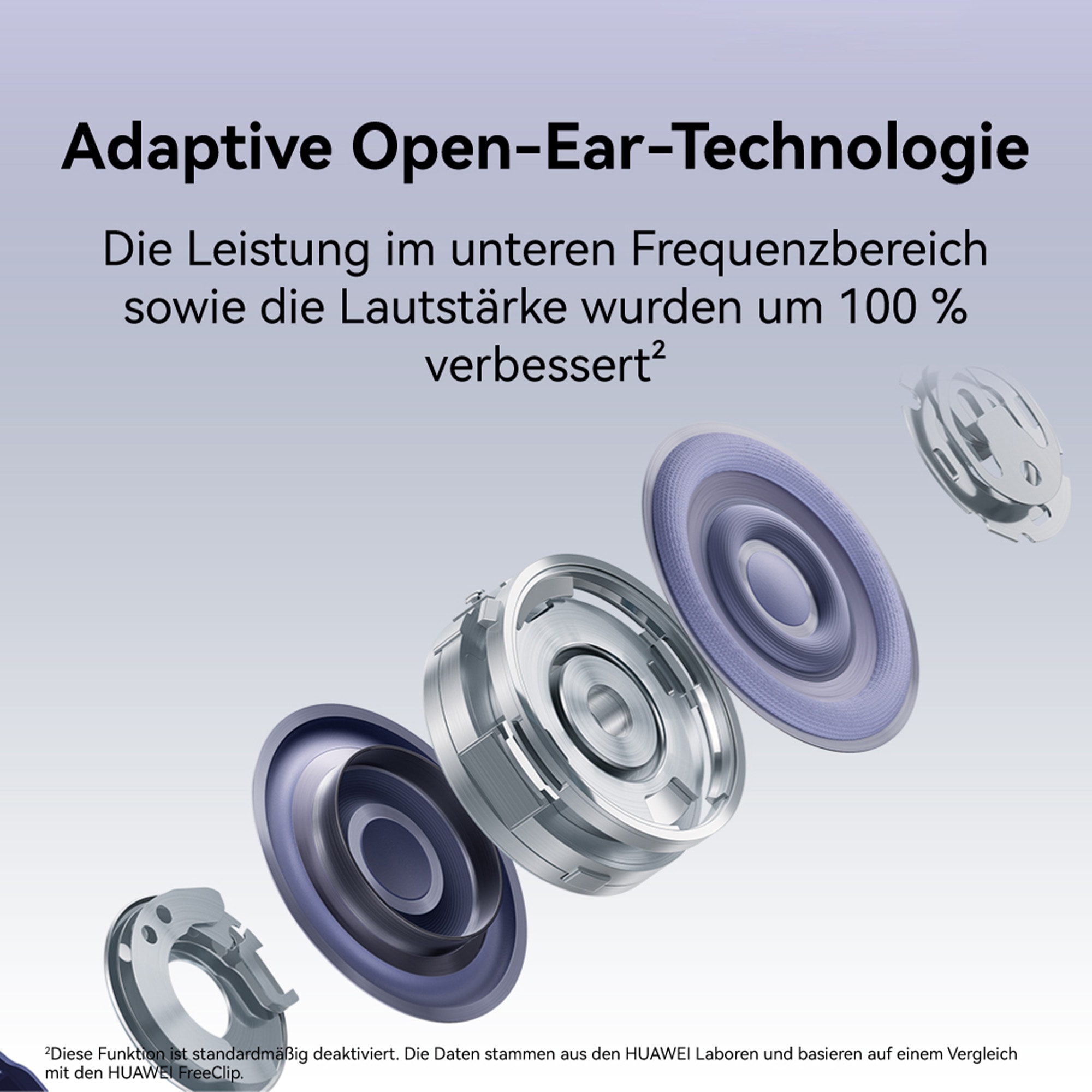 Huawei Open-Ear-Kopfhörer »FreeClip 2 S« A2DP Bluetooth Freisprechfunktion
