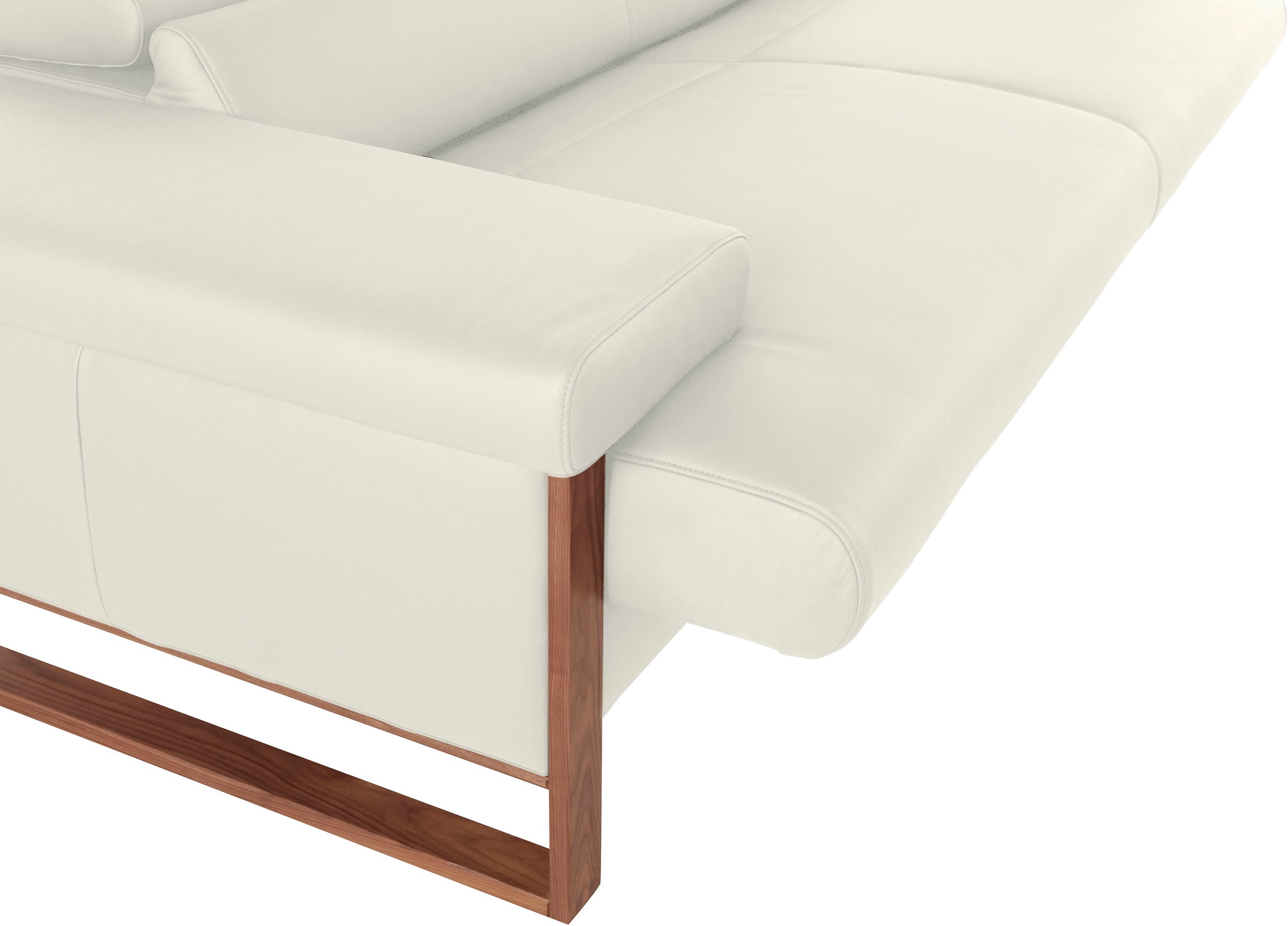 W.SCHILLIG 2-Sitzer »finn«, German Design Award 2016, Fußgestell Nussbaum natur, Breite 210 cm