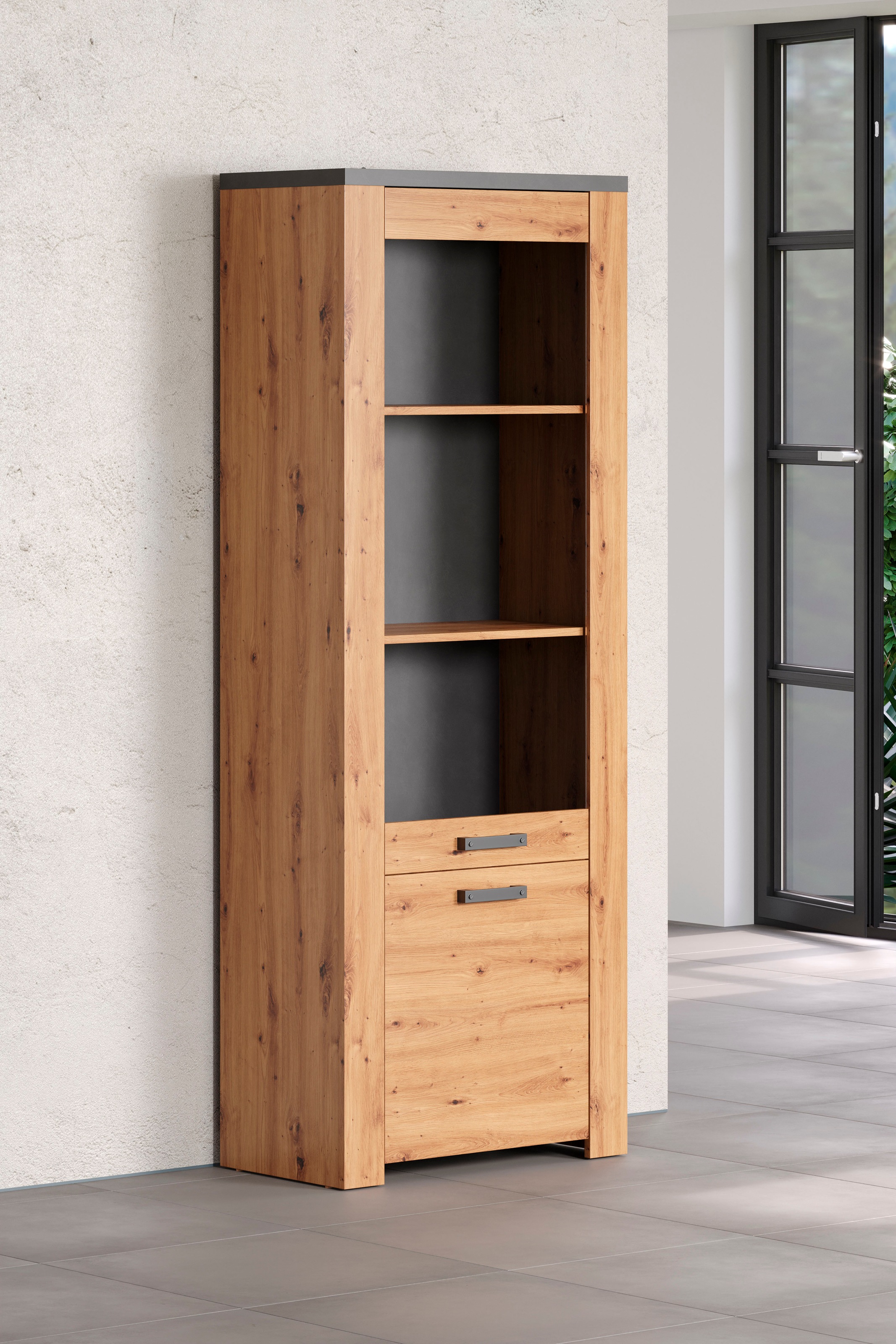 Home affaire Vitrine »Ambres«, (1 St.), mit Glastür, Breite 73 cm, Türanschlag links oder rechts