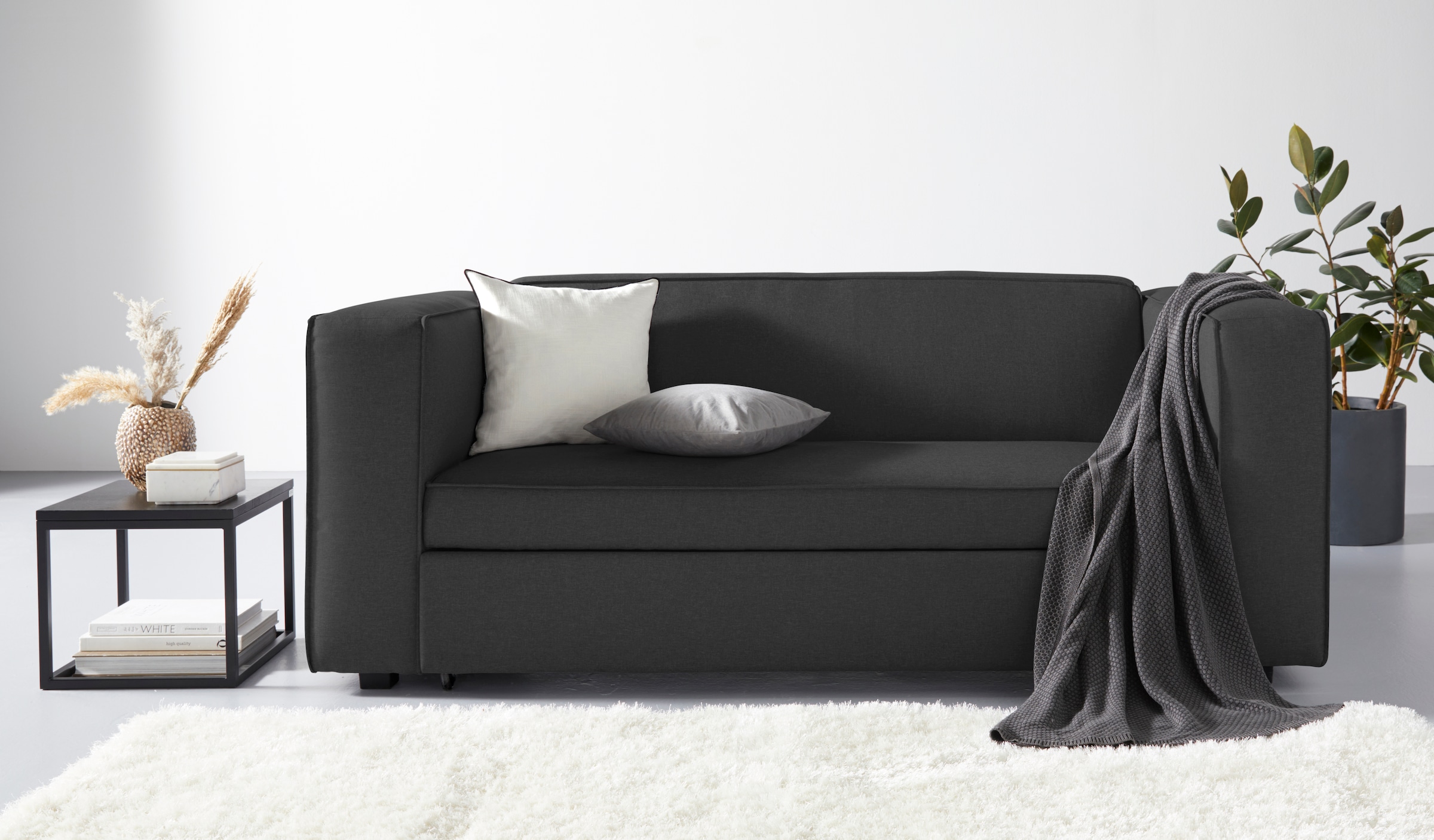 Guido Maria Kretschmer Home&Living Schlafsofa »Asmund, Design-Schlafsofa, komfortable Bedienung,«, perfekter Sitzkomfort, Liegefläche 160/200 cm
