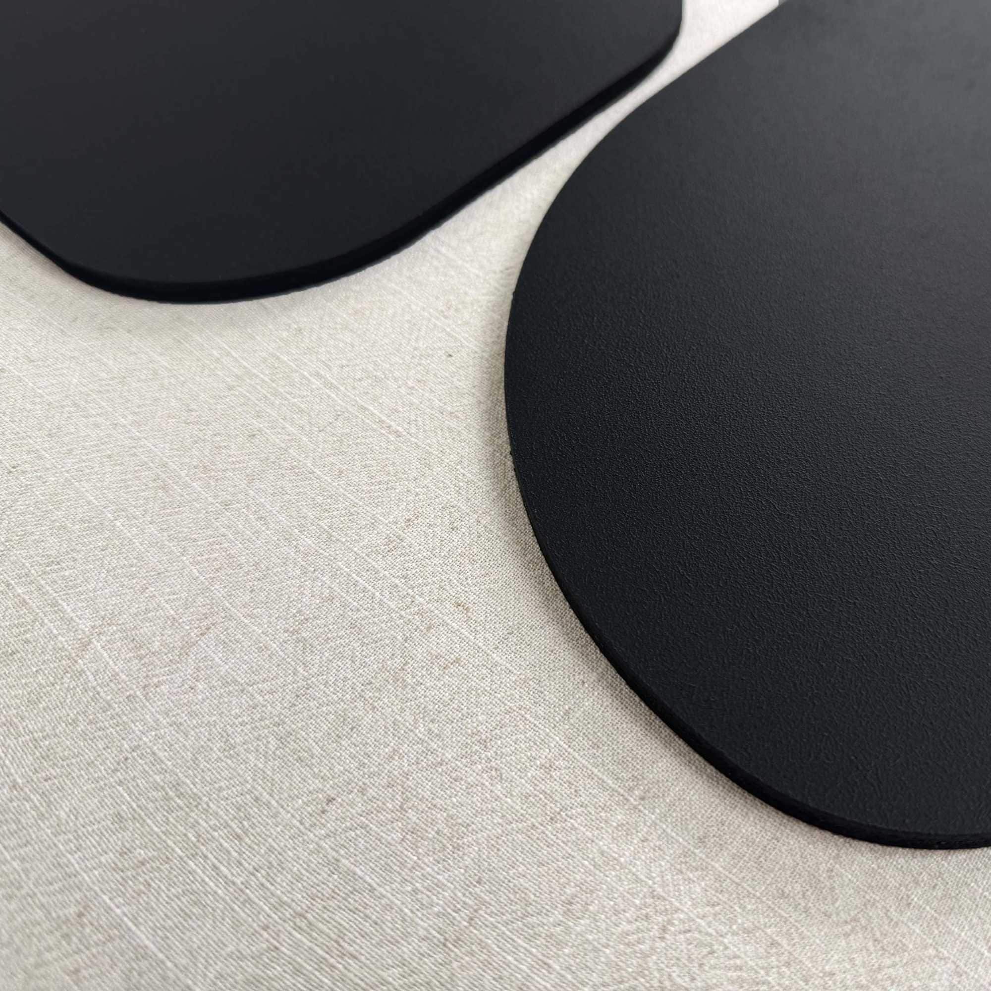 Reinders! Wandbild »Organic Blocks schwarz« Wohnzimmer - Schwarz-Weiß - MDF - Abstrakt - 50x70 cm