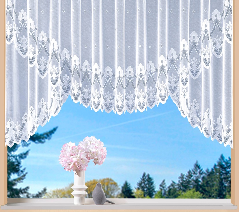 my home Polyester Voile, Kuvertstore »Bea«, Transparent, (1 St.)