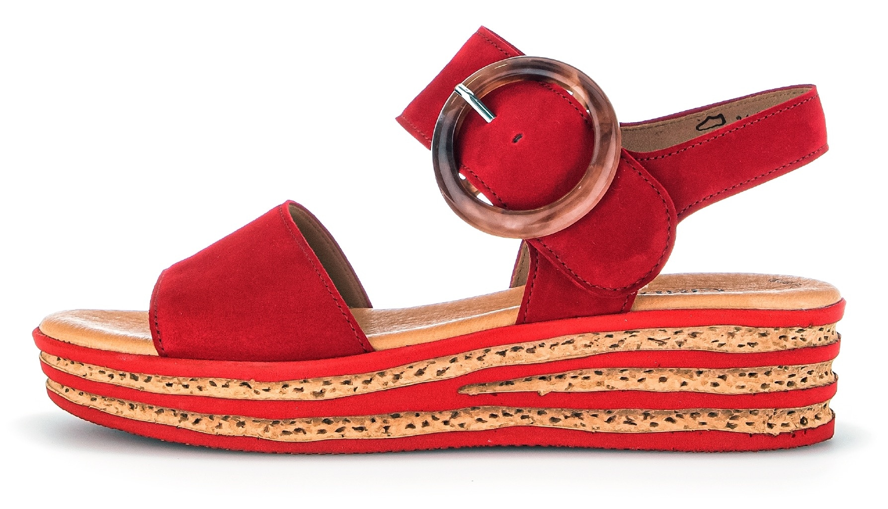 Gabor Keilsandalette, Keilabsatz, Sommerschuh, Sandale mit trendigem Zierschnalle